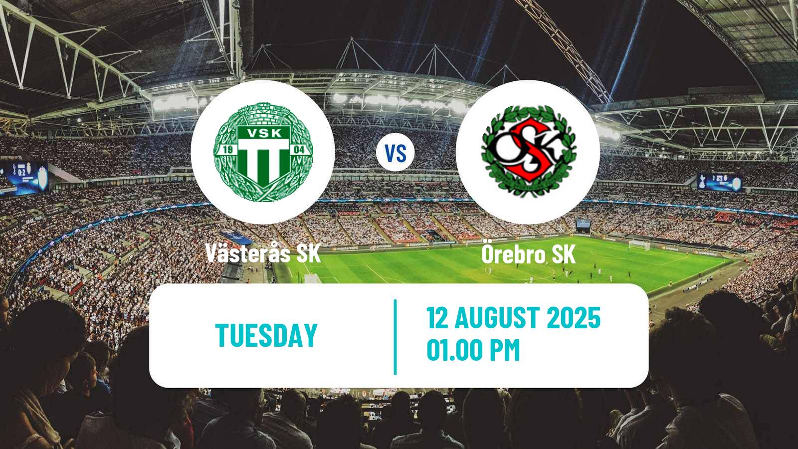 Football Swedish Superettan Västerås SK - Örebro