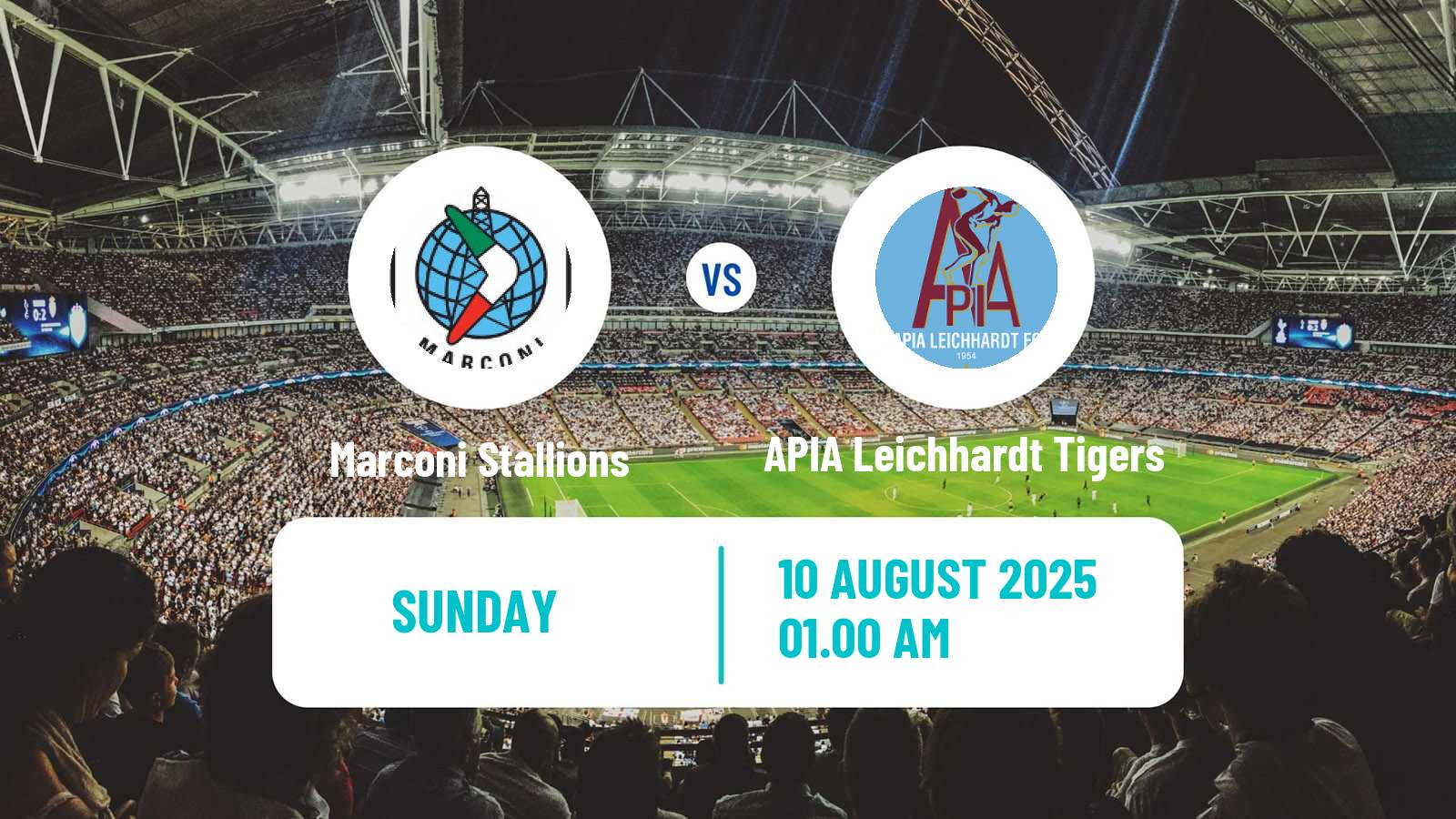 Football Australian NPL NSW Marconi Stallions - APIA Leichhardt Tigers