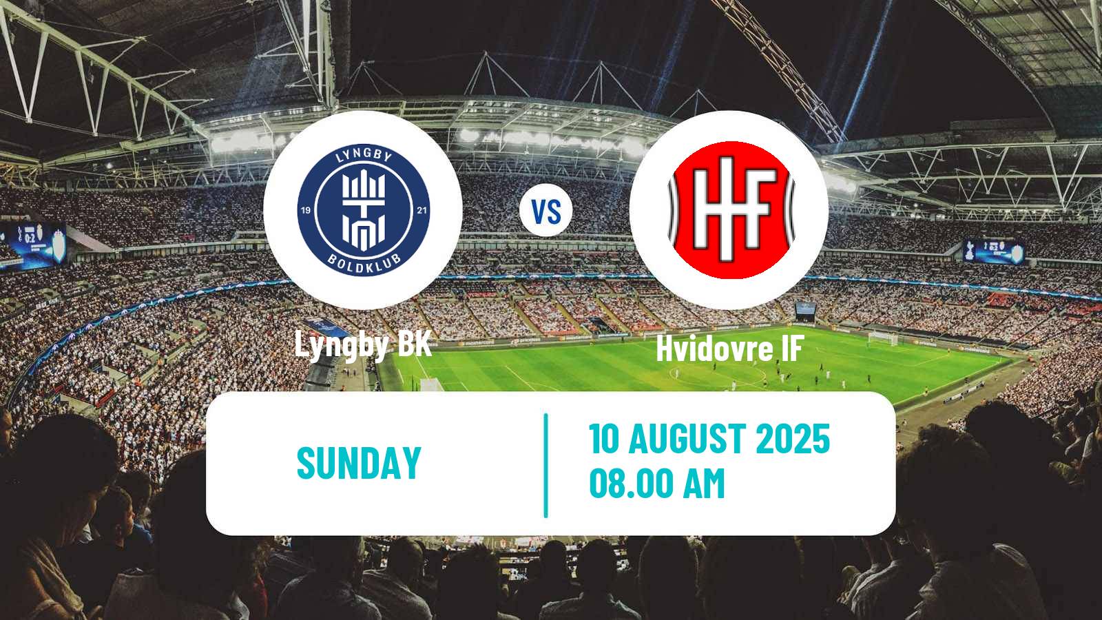 Football Danish 1 Division Lyngby BK - Hvidovre