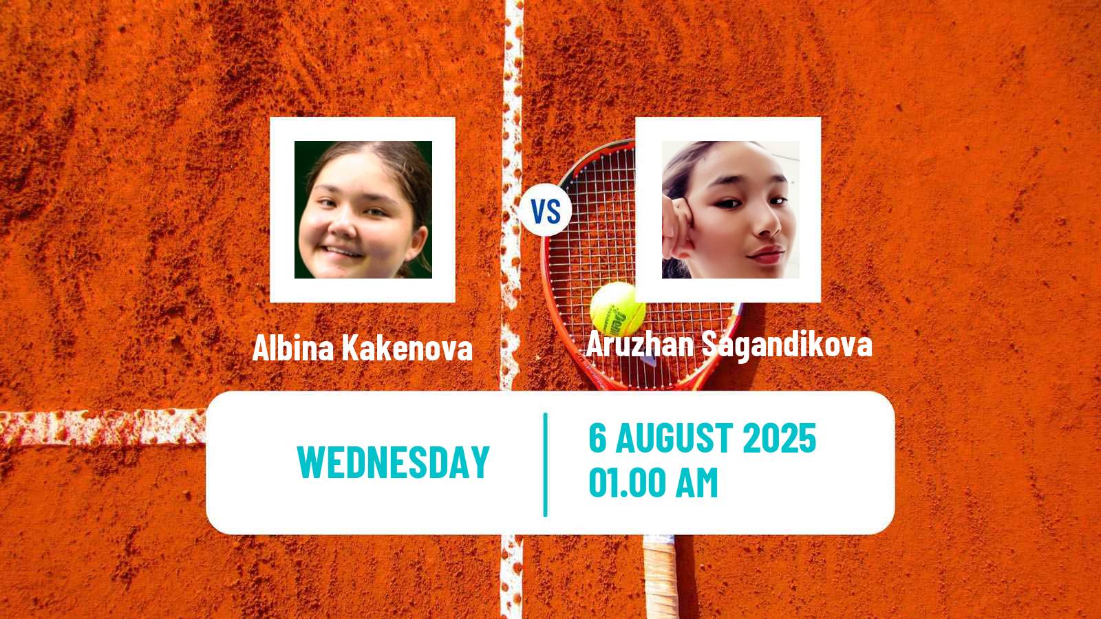 Tennis ITF W15 Astana Women Albina Kakenova - Aruzhan Sagandikova