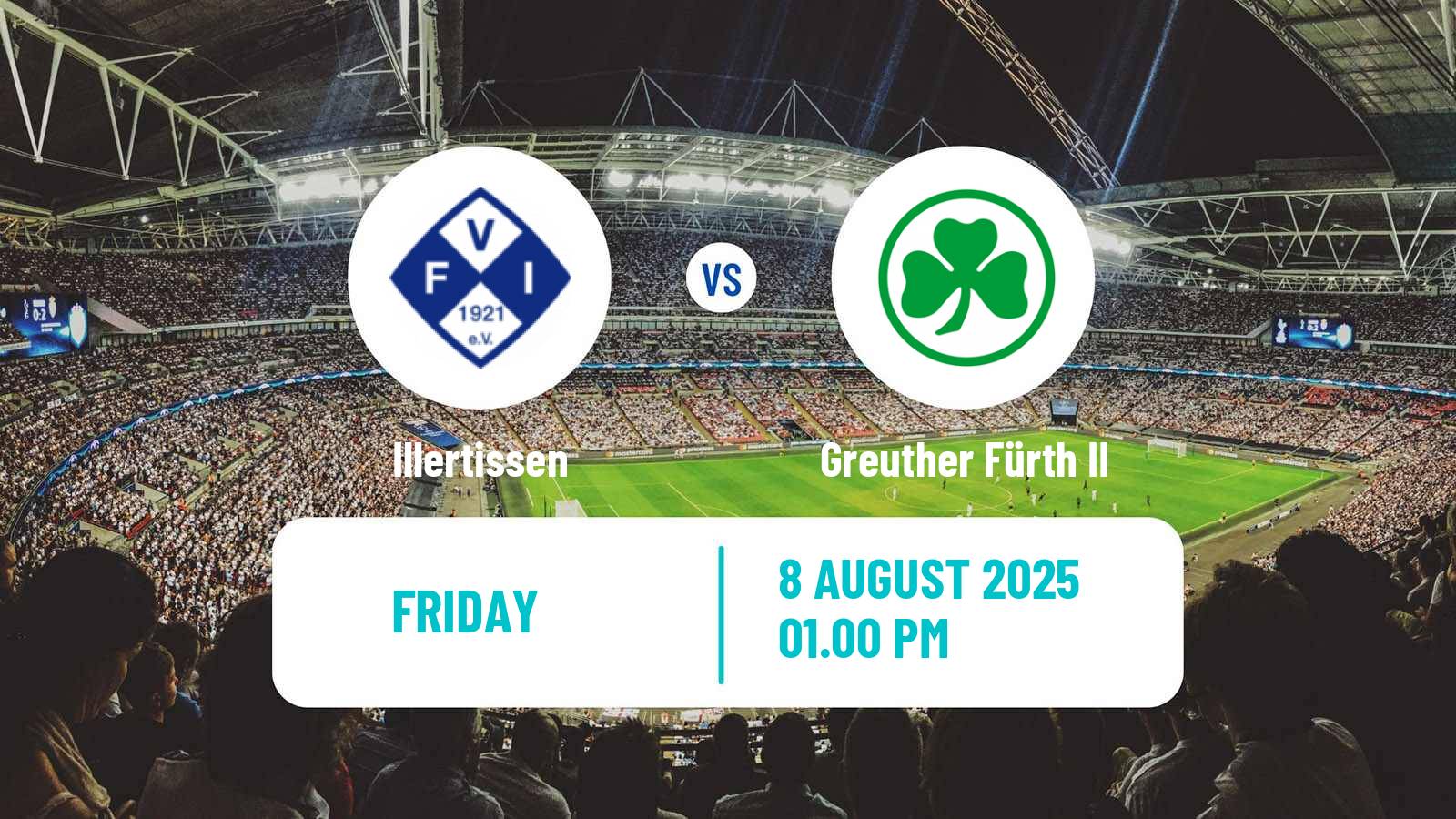 Football German Regionalliga Bayern Illertissen - Greuther Fürth II