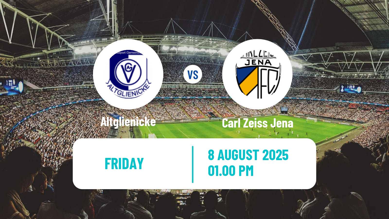 Football German Regionalliga Nordost Altglienicke - Carl Zeiss Jena