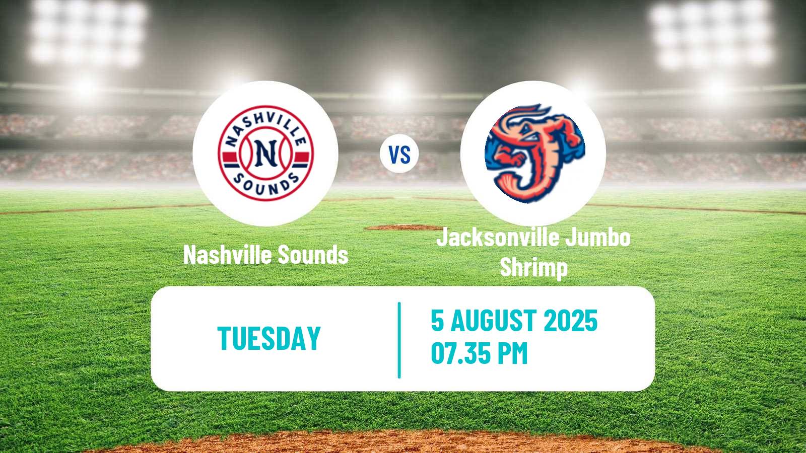 Baseball IL Nashville Sounds - Jacksonville Jumbo Shrimp