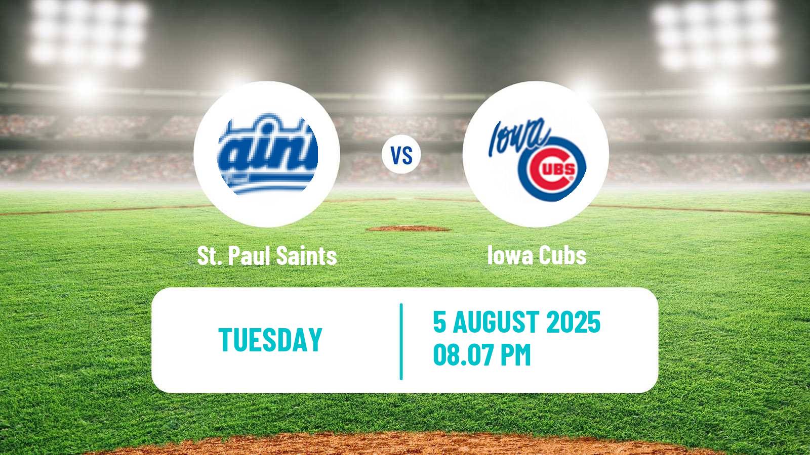 Baseball IL St. Paul Saints - Iowa Cubs