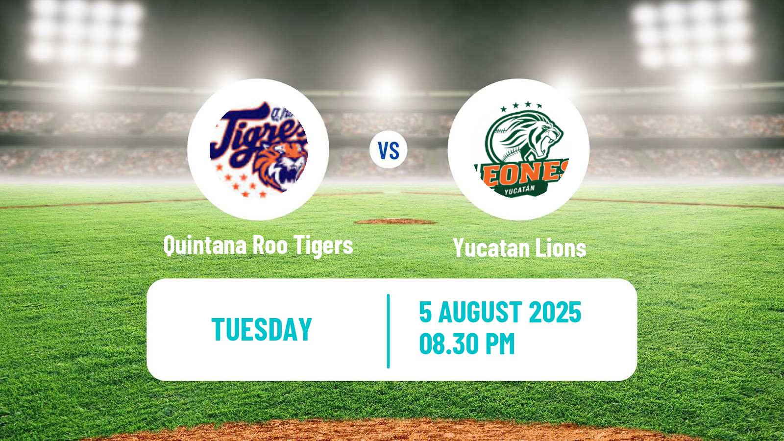 Baseball LMB Quintana Roo Tigers - Yucatan Lions