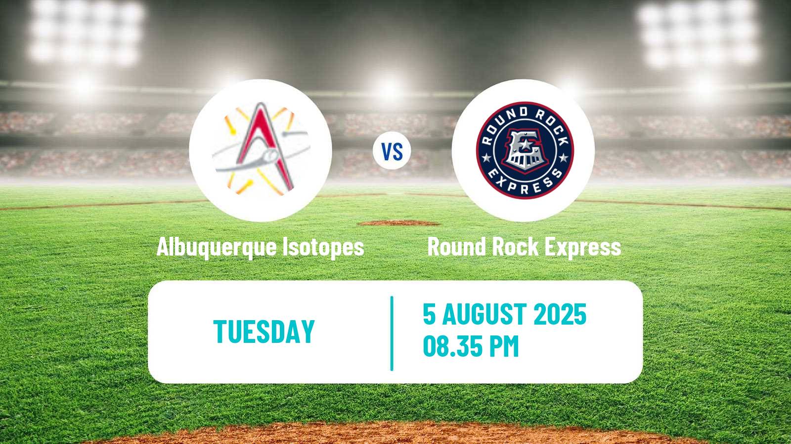 Baseball PCL Albuquerque Isotopes - Round Rock Express