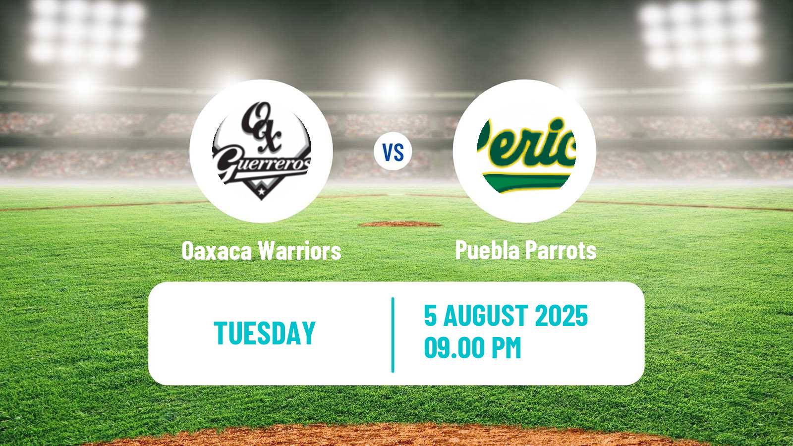 Baseball LMB Oaxaca Warriors - Puebla Parrots