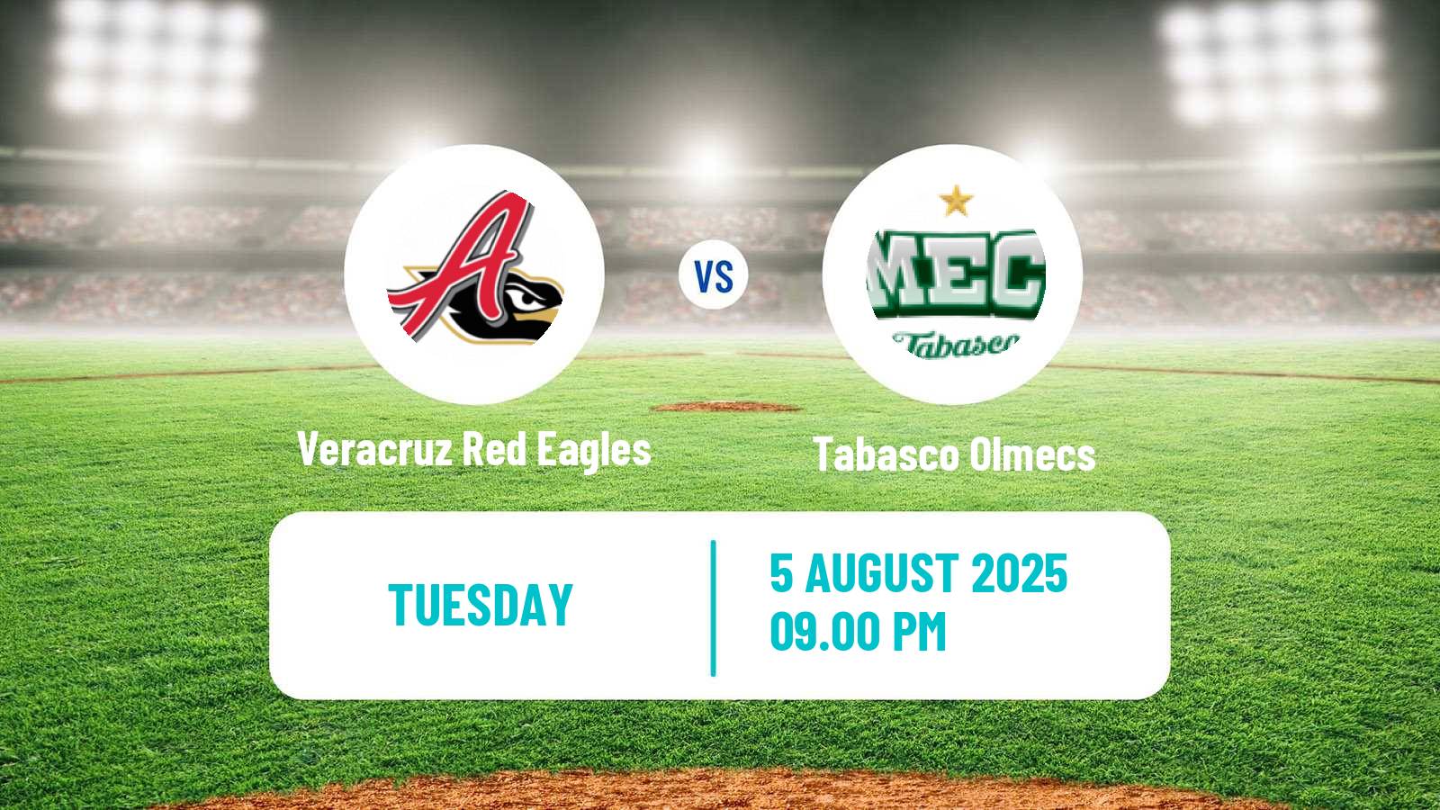 Baseball LMB Veracruz Red Eagles - Tabasco Olmecs