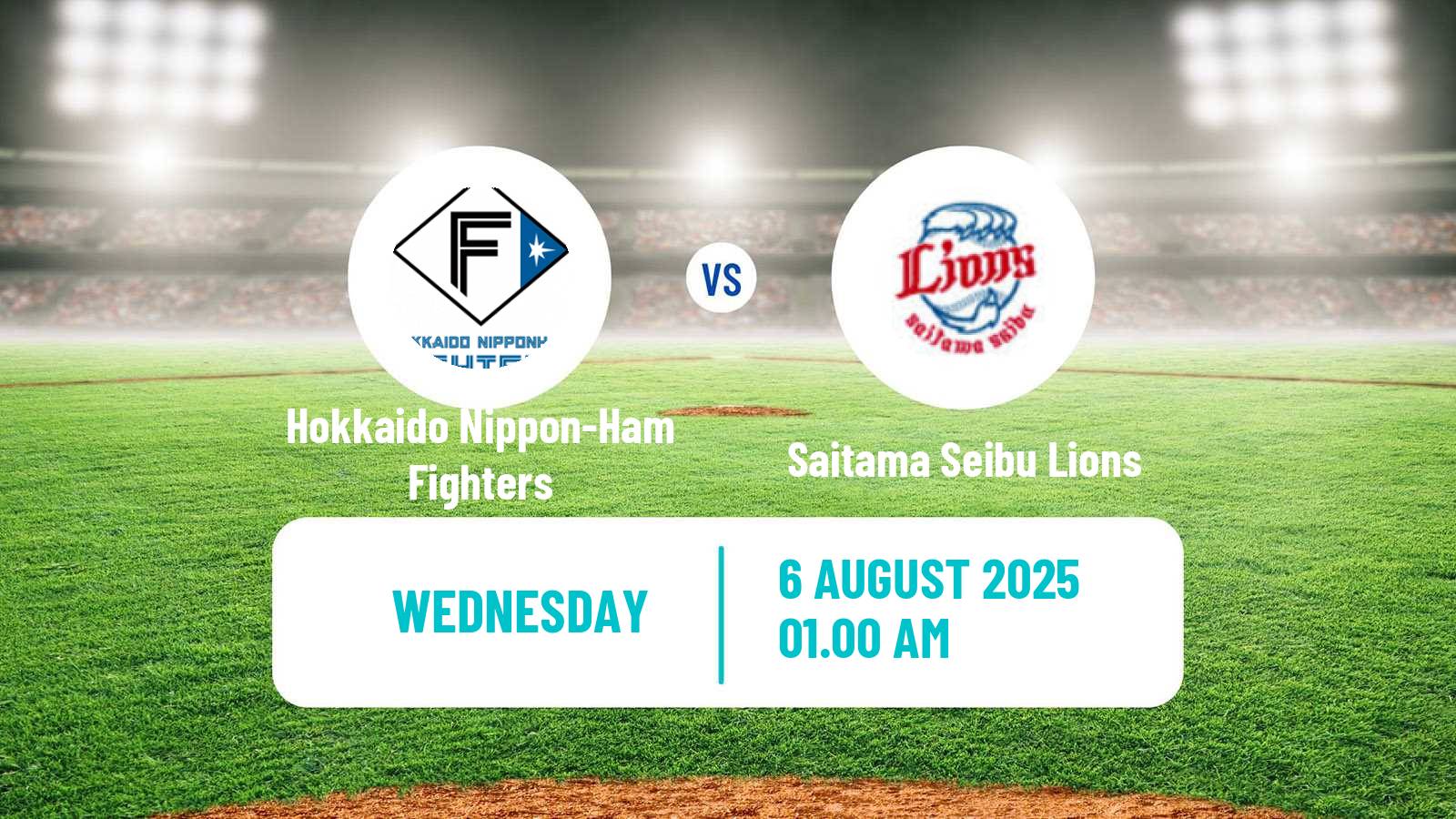 Baseball NPB Hokkaido Nippon-Ham Fighters - Saitama Seibu Lions