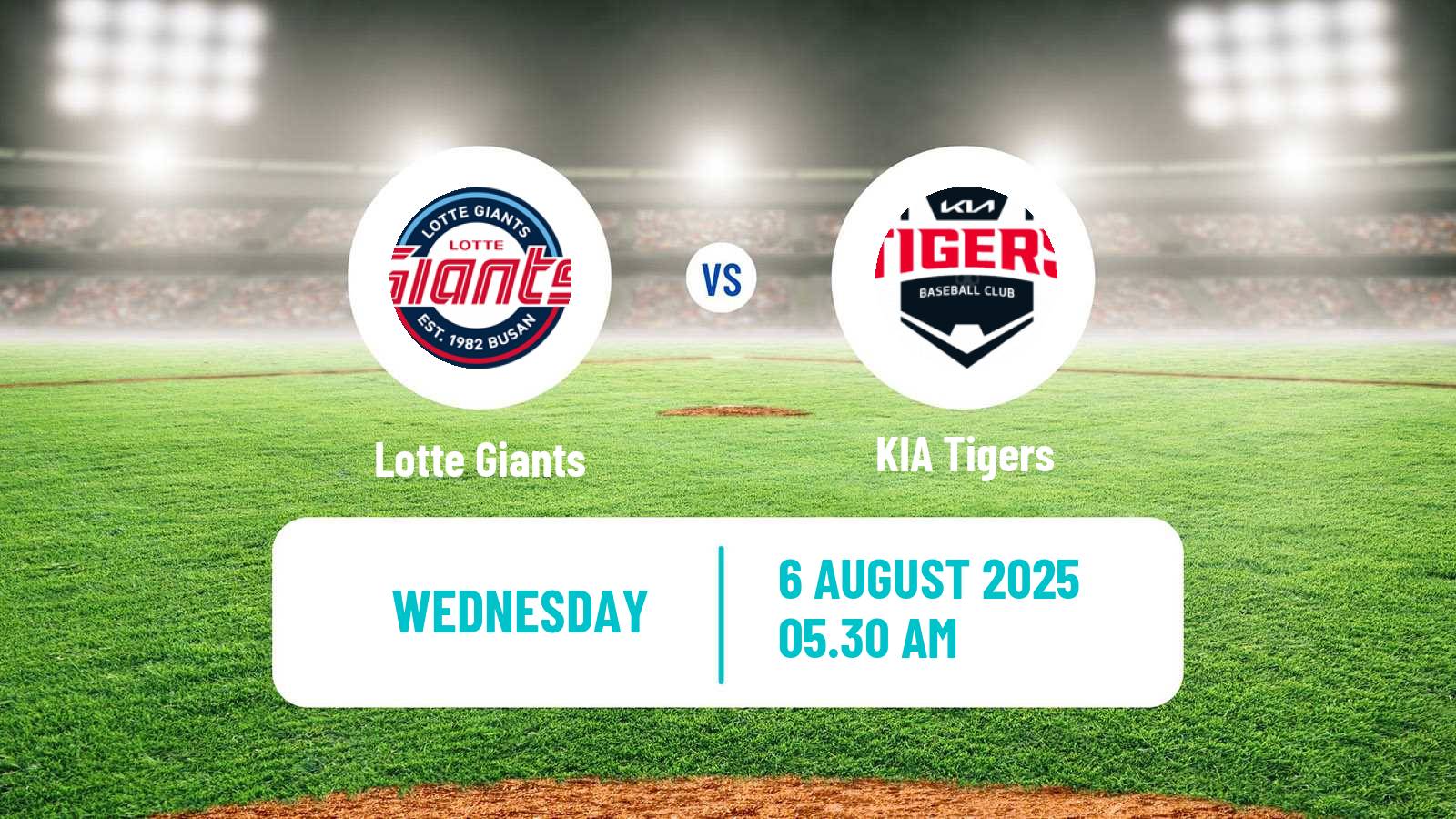 Baseball KBO Lotte Giants - KIA Tigers