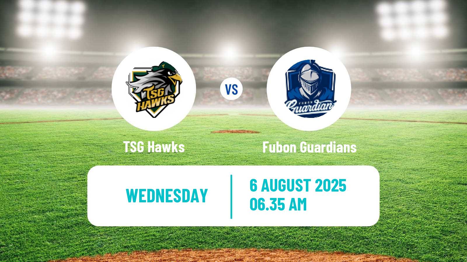 Baseball Taiwan CPBL TSG Hawks - Fubon Guardians
