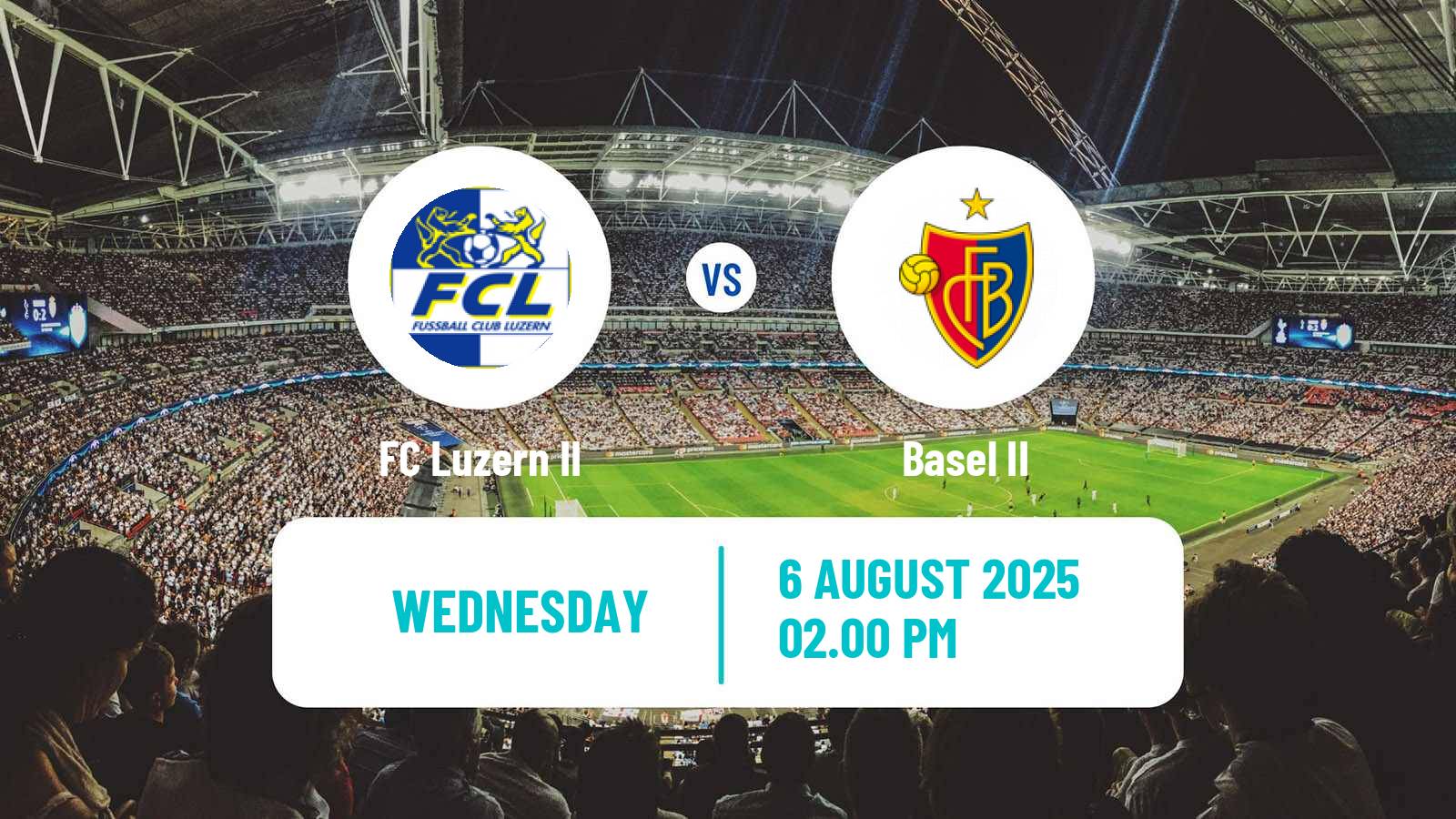 Football Swiss Promotion League Luzern II - Basel II