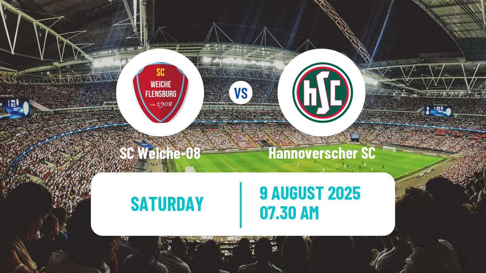 Football German Regionalliga North SC Weiche-08 - Hannoverscher SC