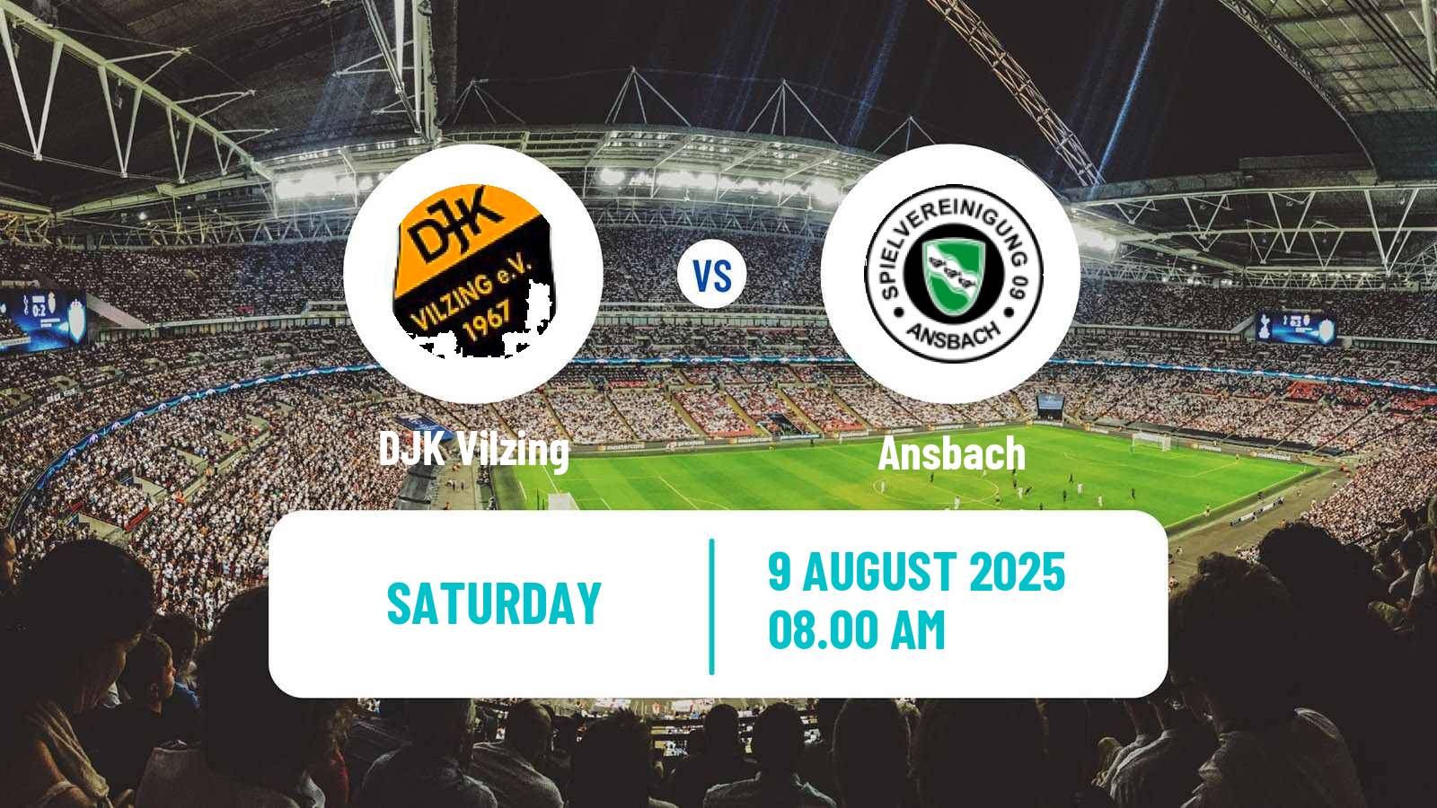 Football German Regionalliga Bayern Vilzing - Ansbach
