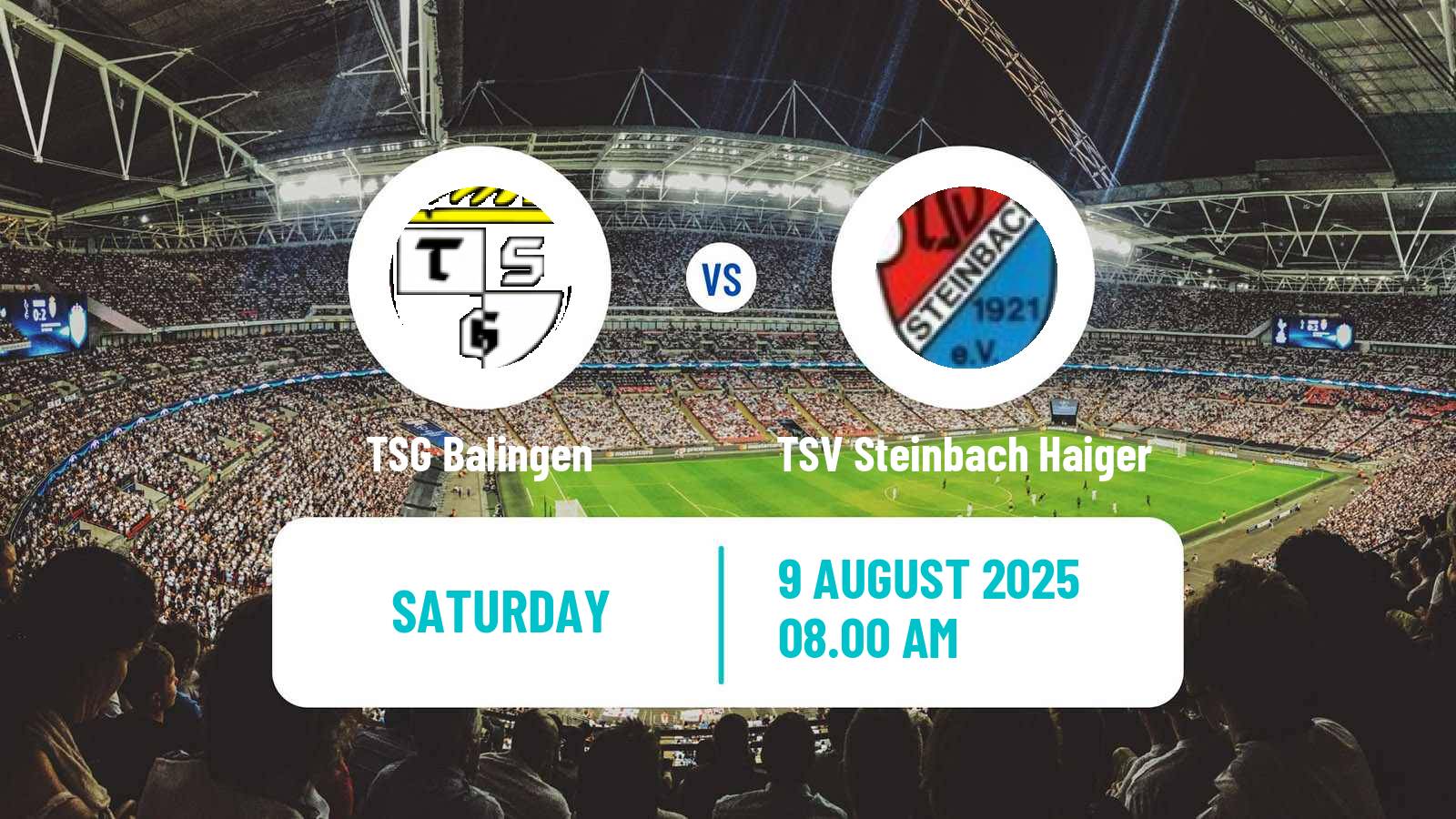 Football German Regionalliga Sudwest Balingen - TSV Steinbach Haiger