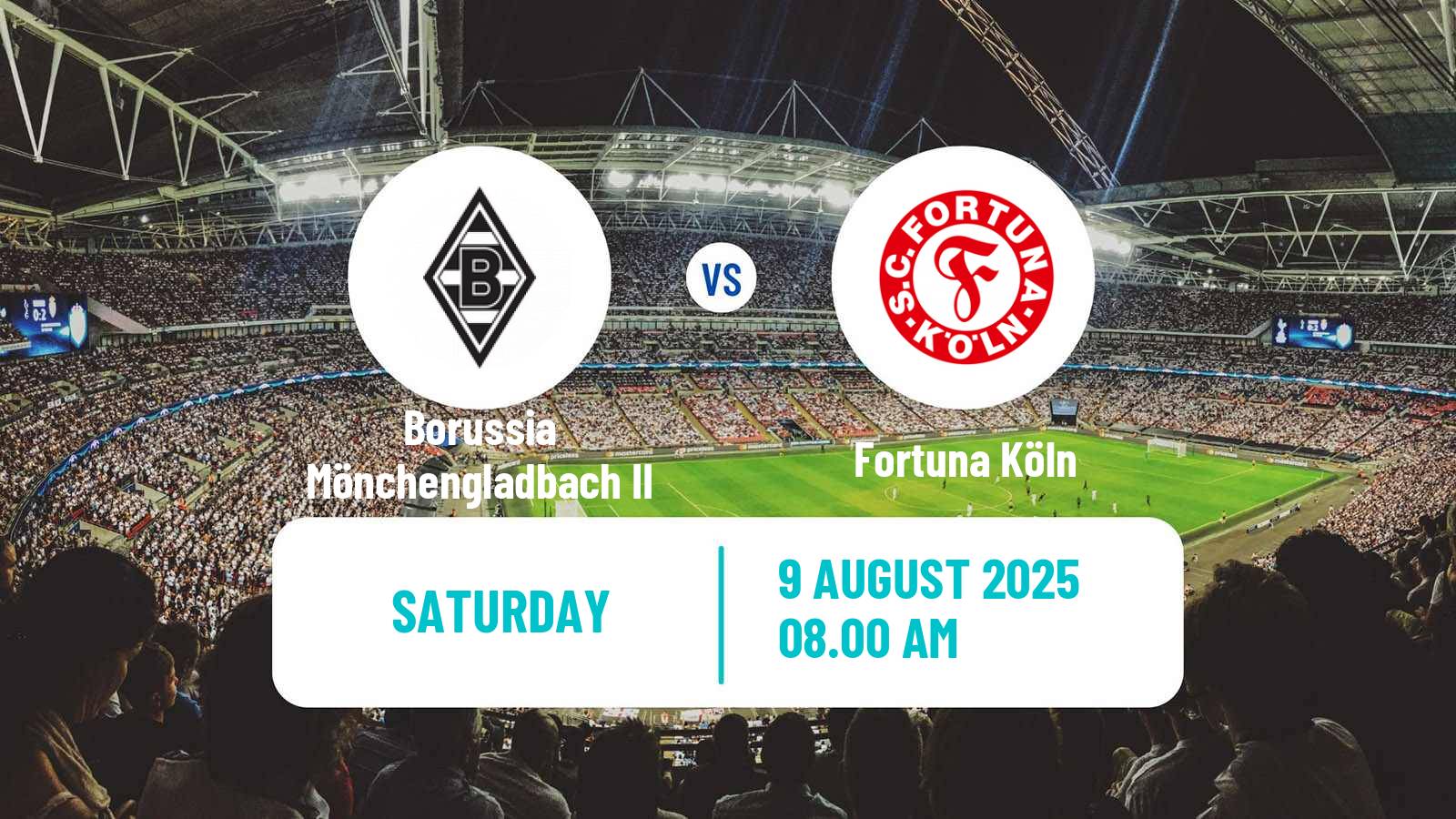 Football German Regionalliga West Borussia Mönchengladbach II - Fortuna Köln
