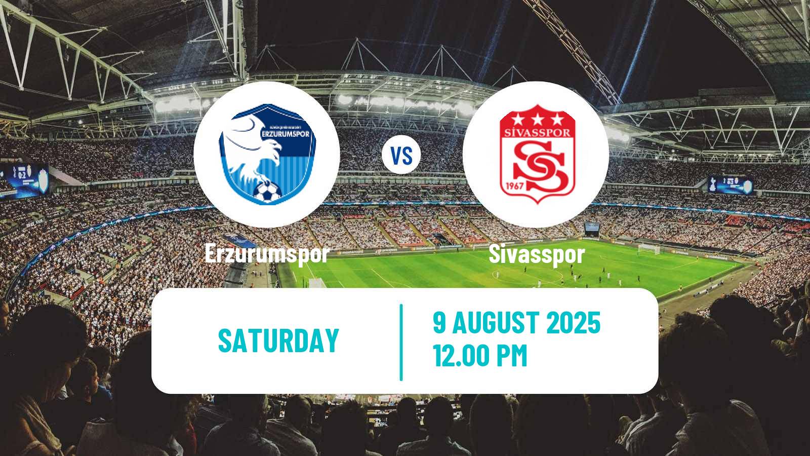 Football Turkish First League Erzurumspor - Sivasspor