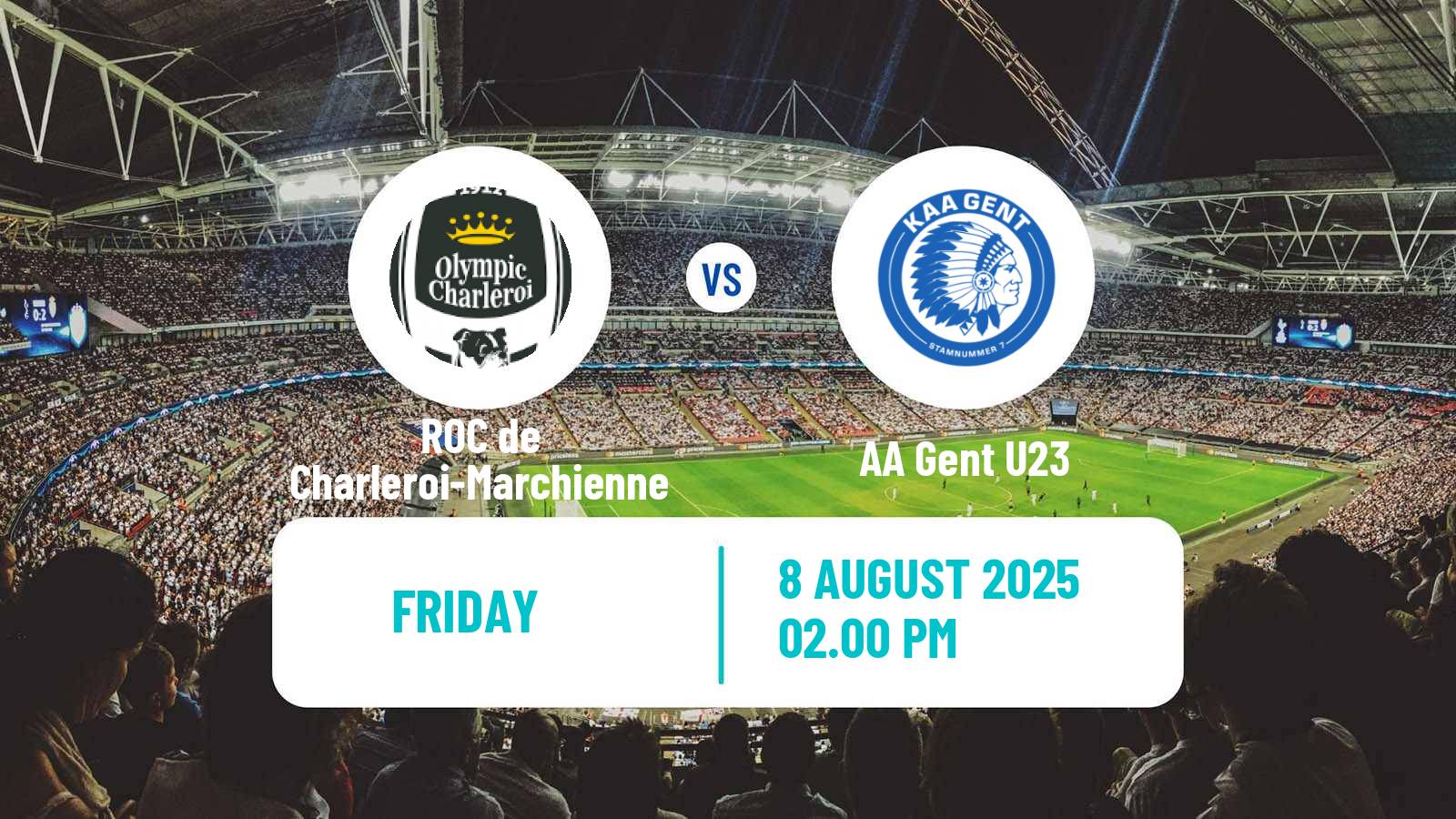 Football Belgian Сhallenger Pro League ROC de Charleroi-Marchienne - Gent U23