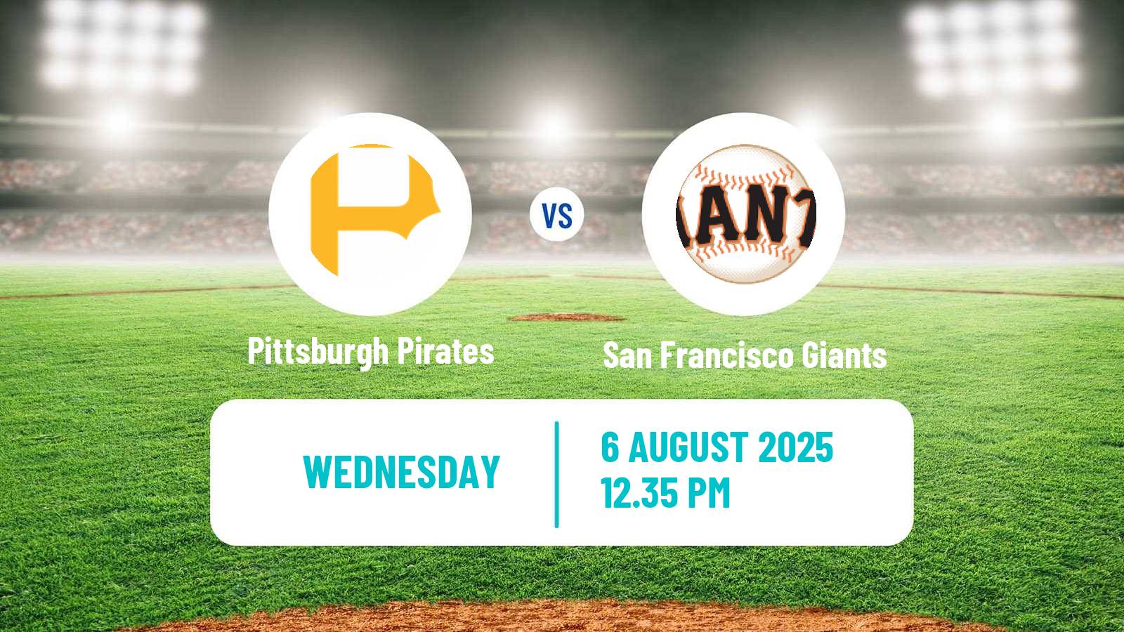 Baseball MLB Pittsburgh Pirates - San Francisco Giants