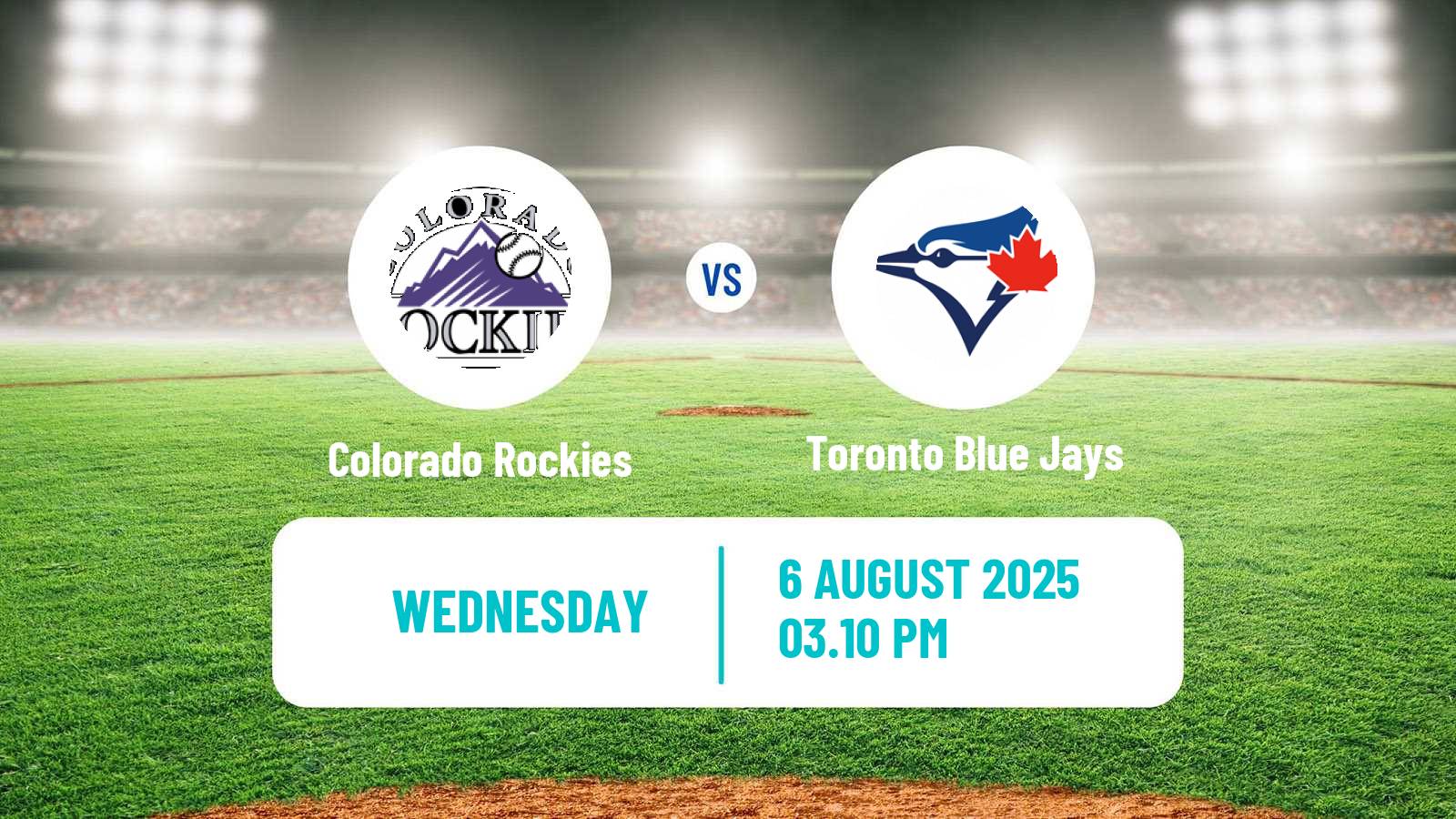 Baseball MLB Colorado Rockies - Toronto Blue Jays