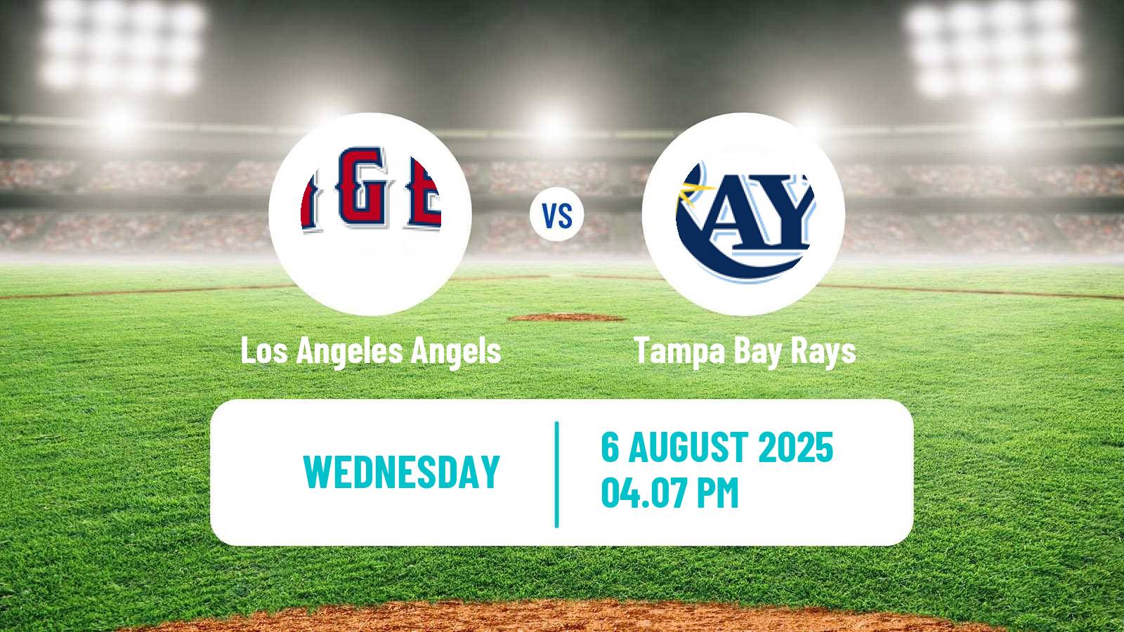Baseball MLB Los Angeles Angels - Tampa Bay Rays