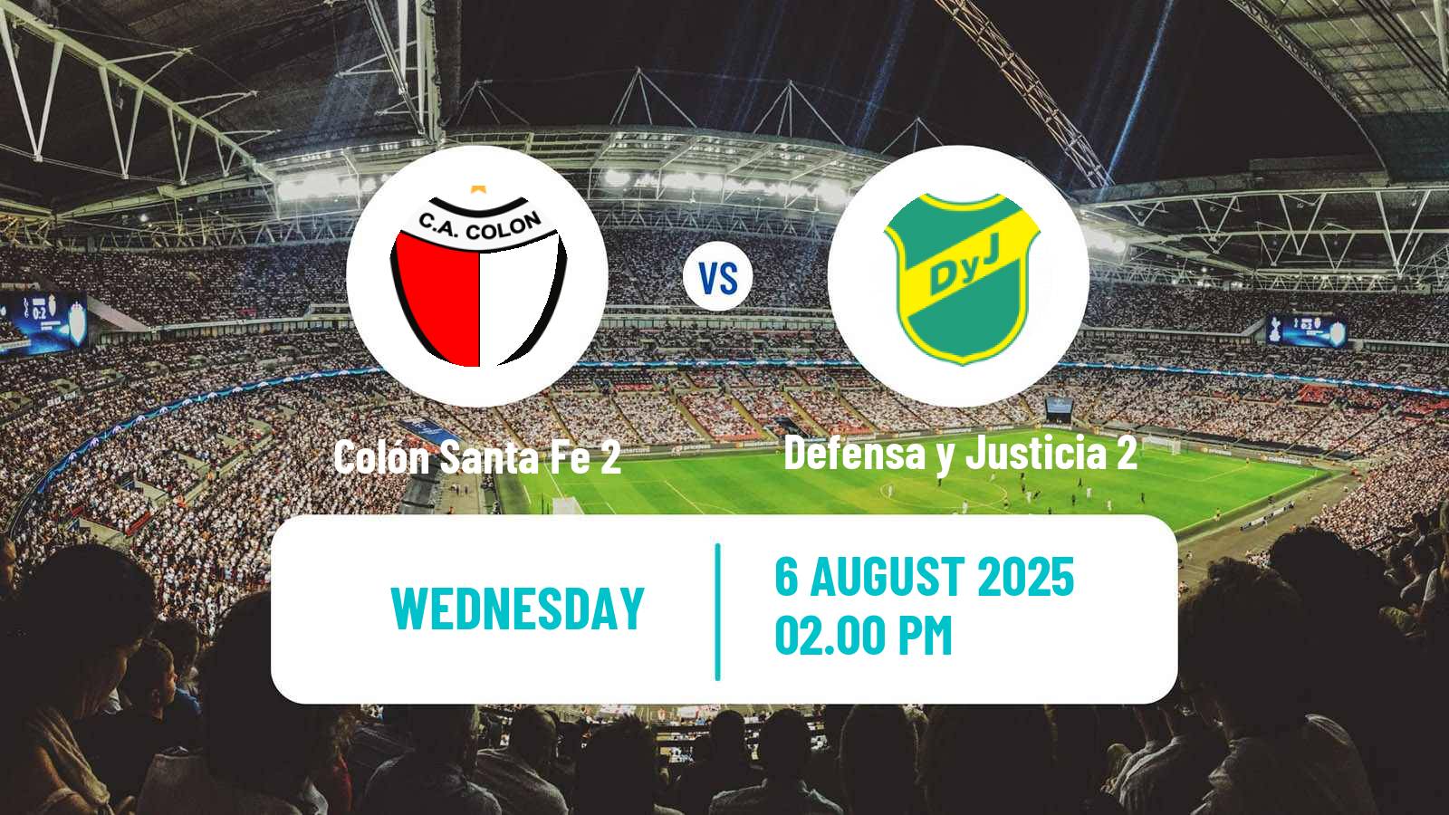 Football Argentinian Reserve League Colón Santa Fe 2 - Defensa y Justicia 2