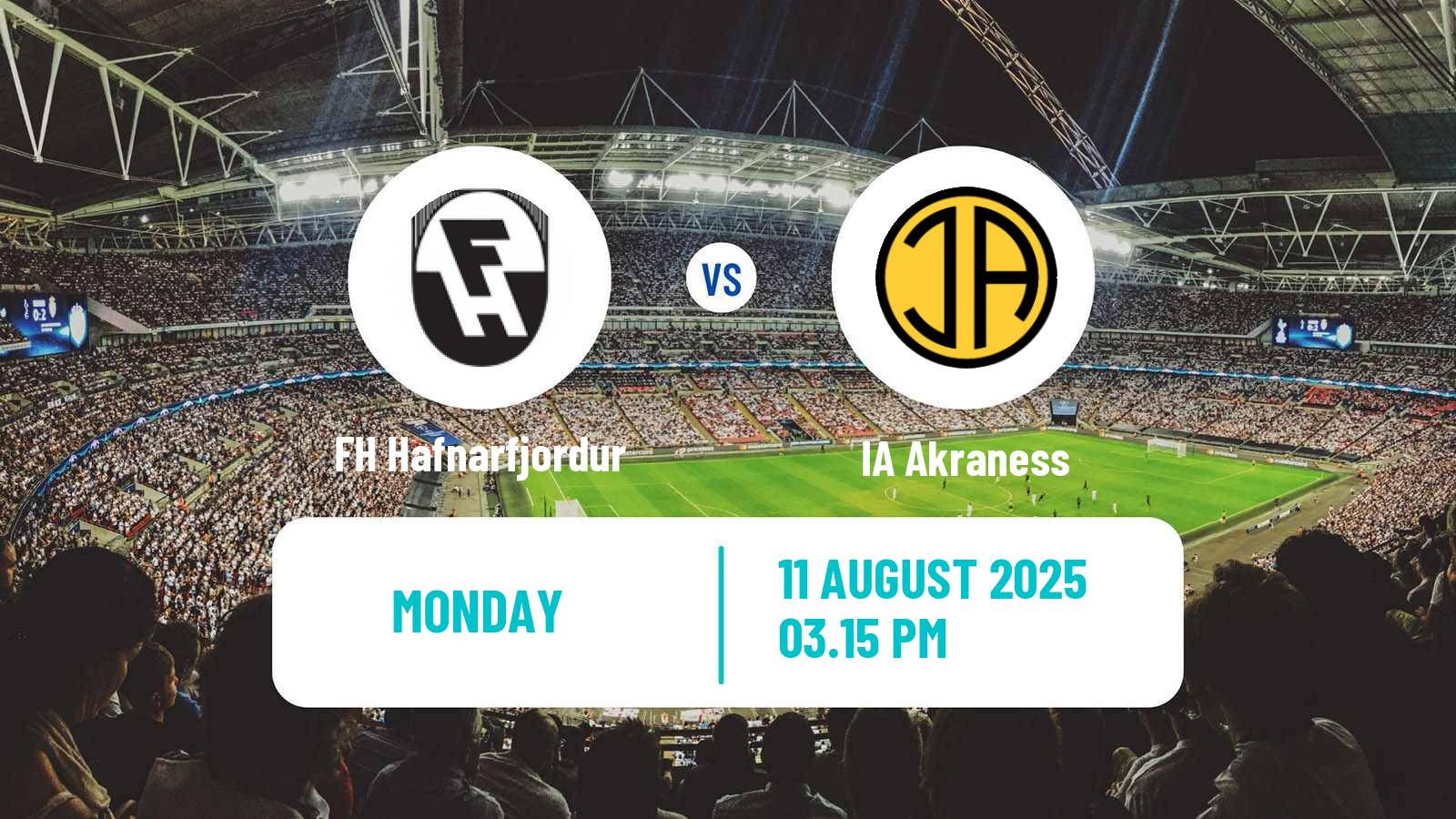 Football Icelandic Besta-deild karla FH Hafnarfjordur - Akraness