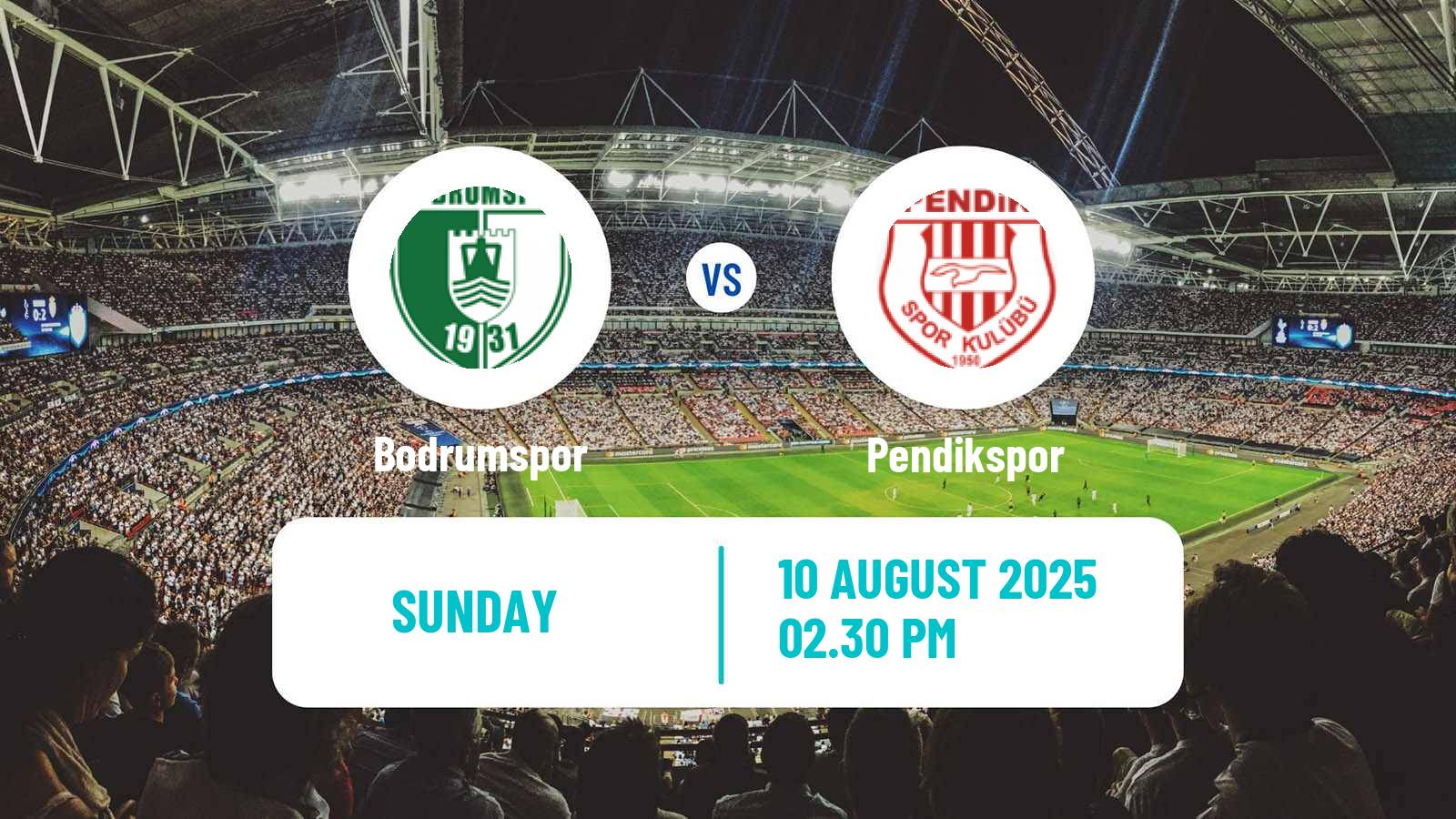 Football Turkish First League Bodrumspor - Pendikspor