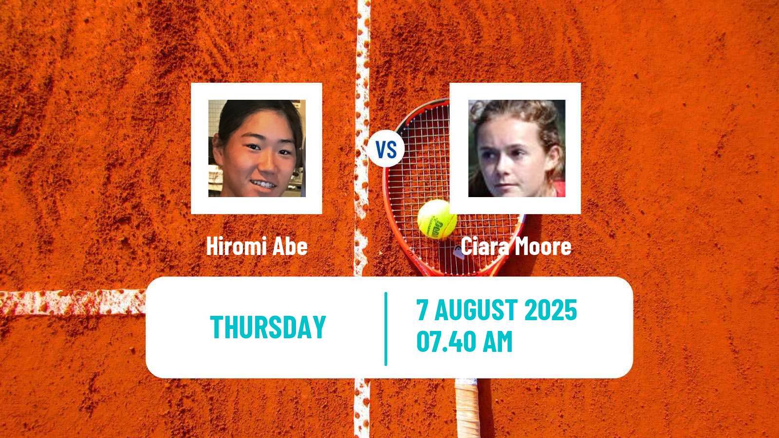 Tennis ITF W35 Roehampton 2 Women Hiromi Abe - Ciara Moore