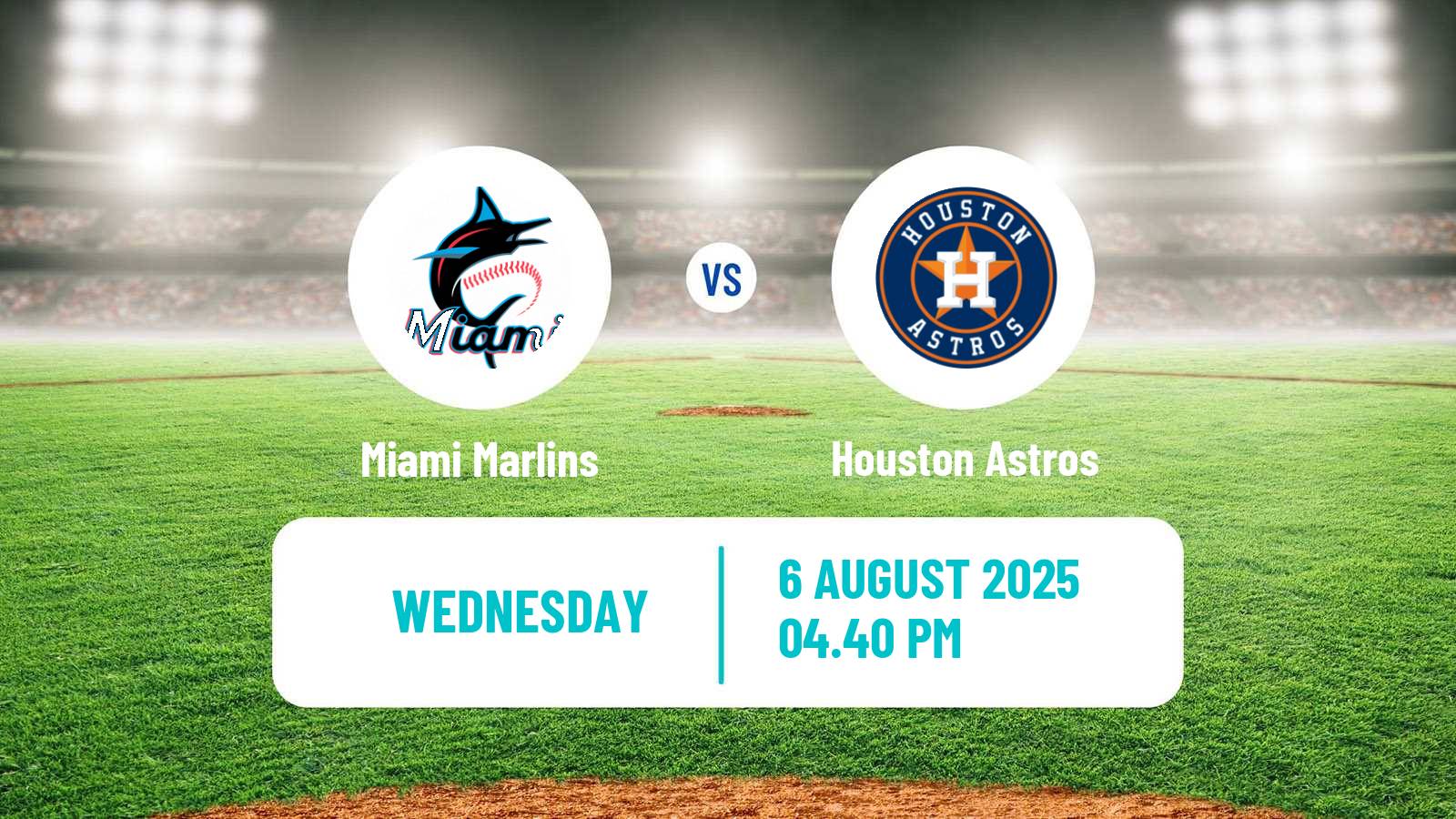 Baseball MLB Miami Marlins - Houston Astros
