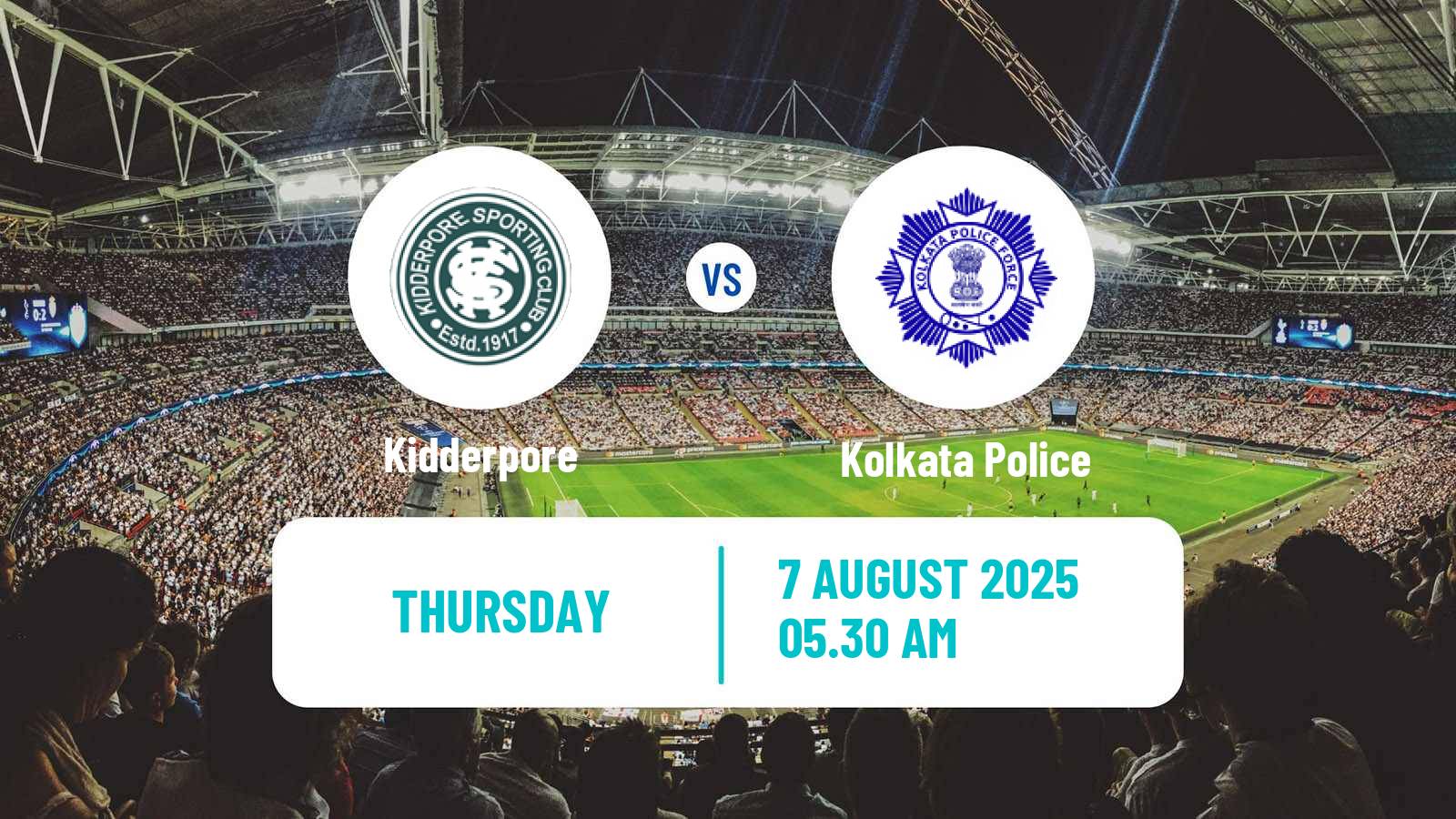 Football Calcutta Premier Division Kidderpore - Kolkata Police
