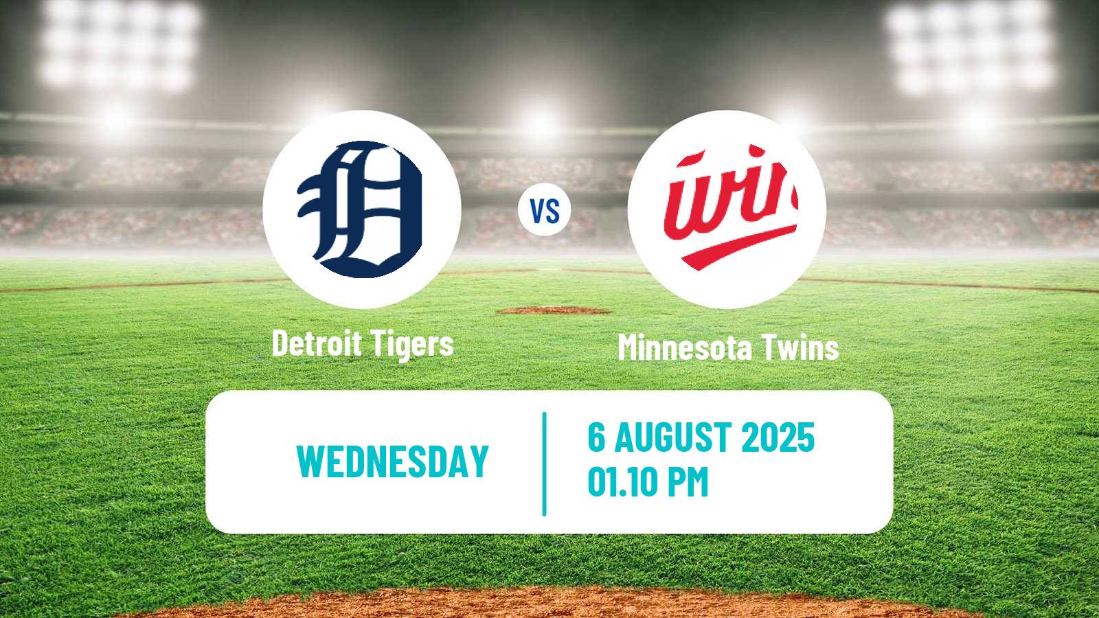 Baseball MLB Detroit Tigers - Minnesota Twins