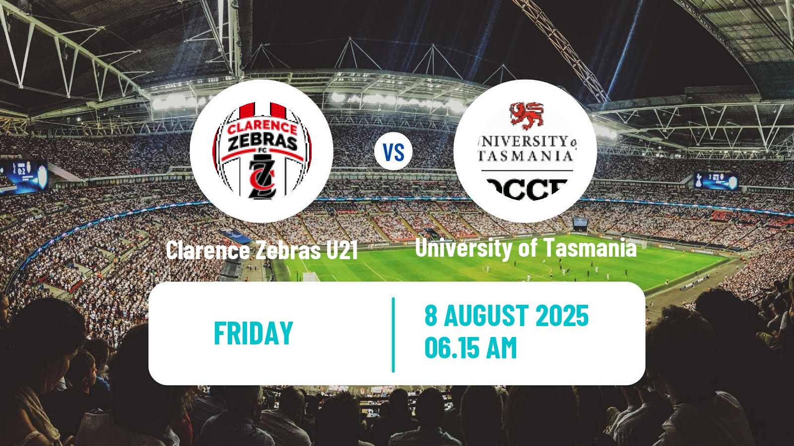 Football Australian Tasmania Southern Championship Clarence Zebras U21 - University of Tasmania
