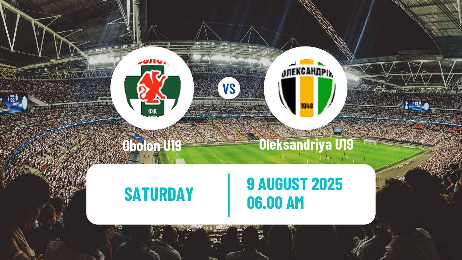 Football Ukrainian U19 League Obolon U19 - Oleksandriya U19