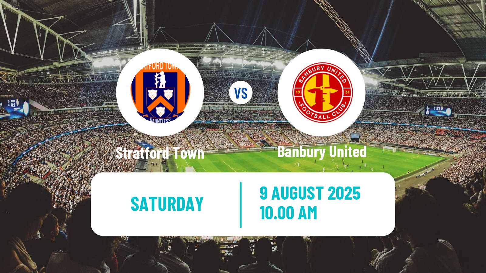 Football English Southern League Central Division Stratford Town - Banbury United