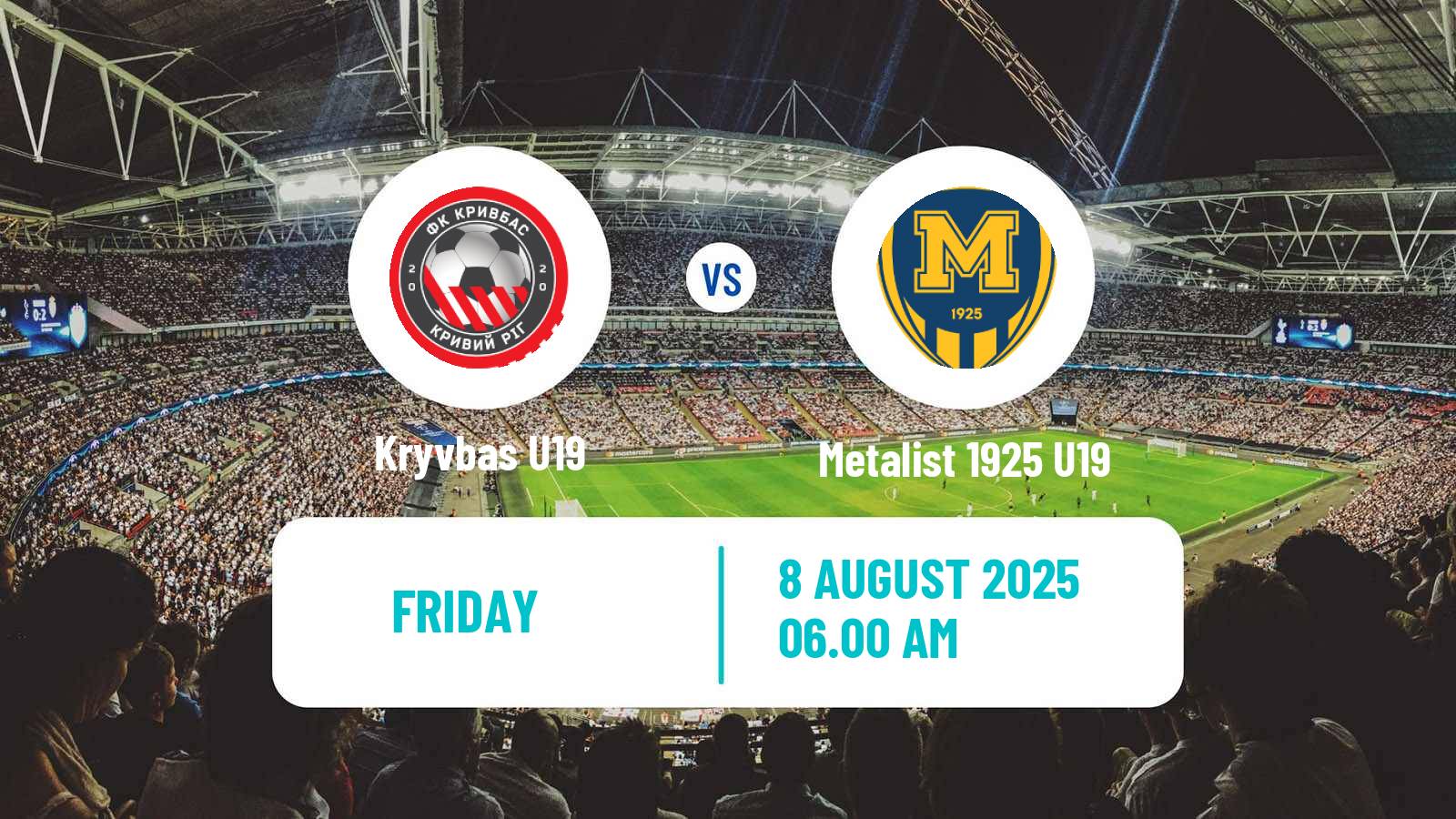 Football Ukrainian U19 League Kryvbas U19 - Metalist 1925 U19