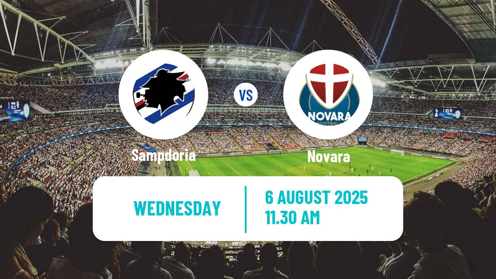 Football Club Friendly Sampdoria - Novara