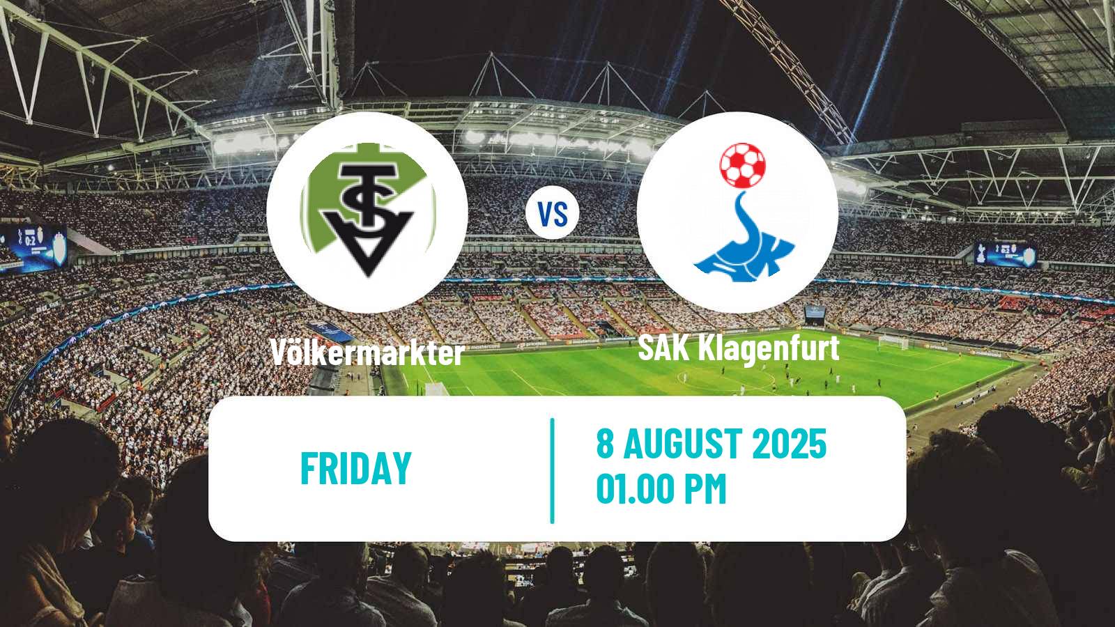 Football Austrian Landesliga Karnten Völkermarkter - SAK Klagenfurt