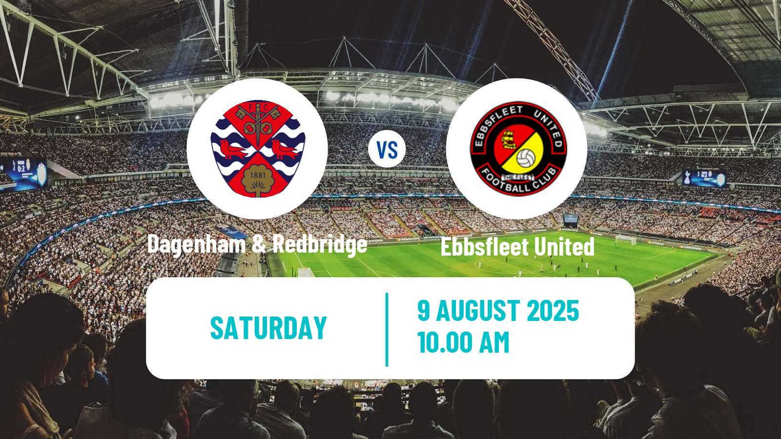 Football English National League South Dagenham & Redbridge - Ebbsfleet United