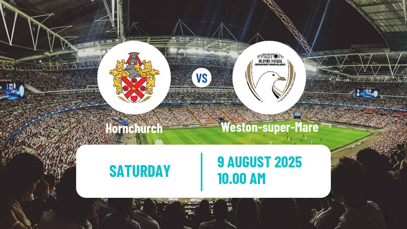 Football English National League South Hornchurch - Weston-super-Mare