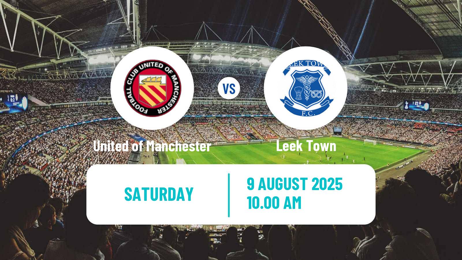 Football English NPL Premier Division United of Manchester - Leek Town