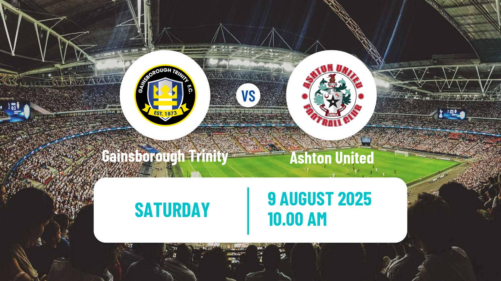 Football English NPL Premier Division Gainsborough Trinity - Ashton United