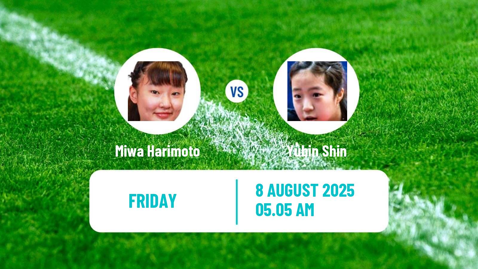 Table tennis Wtt Champions Yokohama Women Miwa Harimoto - Yubin Shin