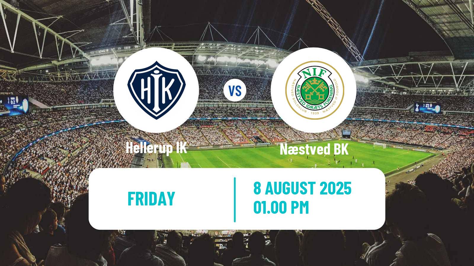 Football Danish 2 Division Hellerup - Næstved BK