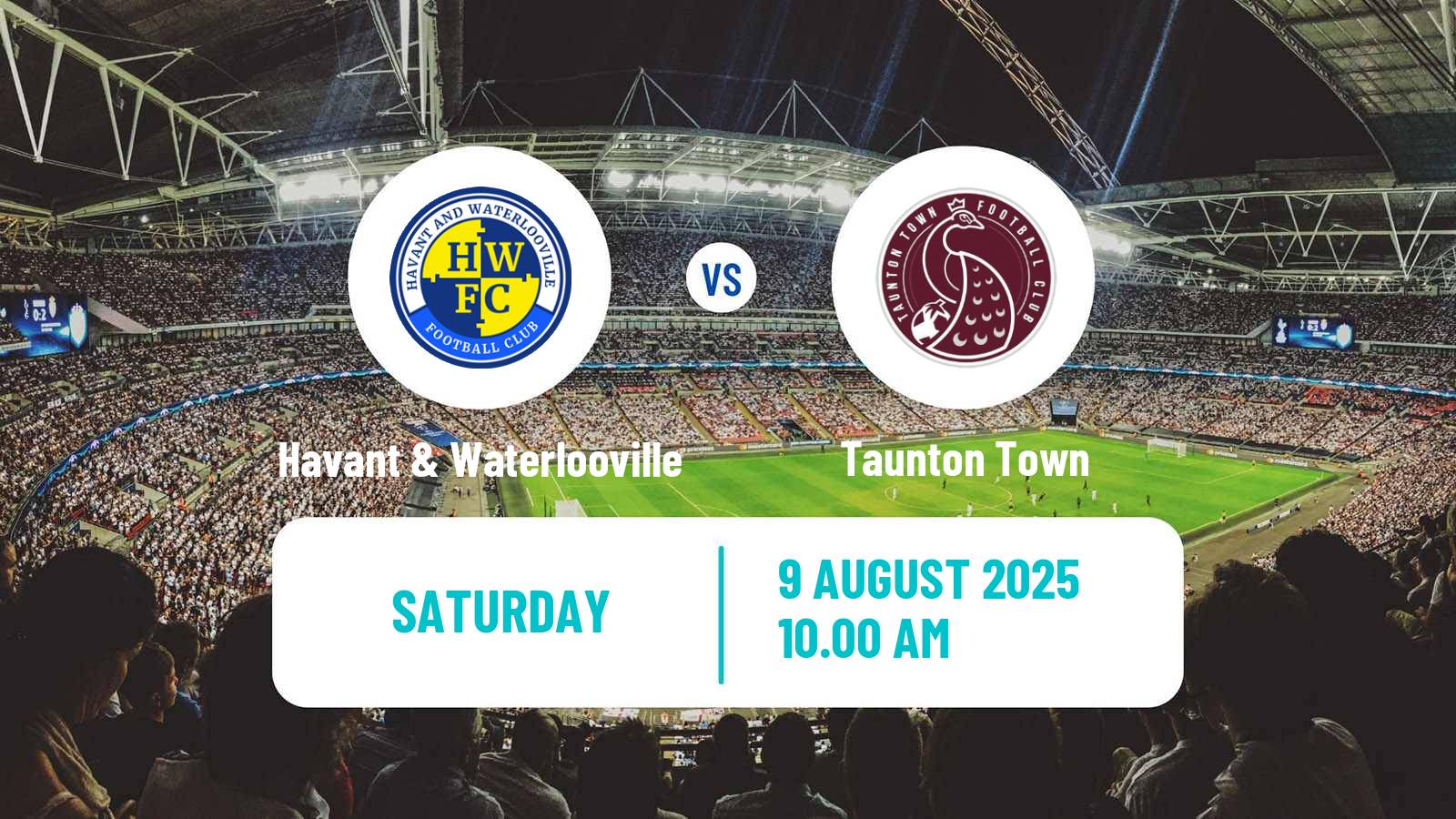 Football English Southern League South Division Havant & Waterlooville - Taunton Town
