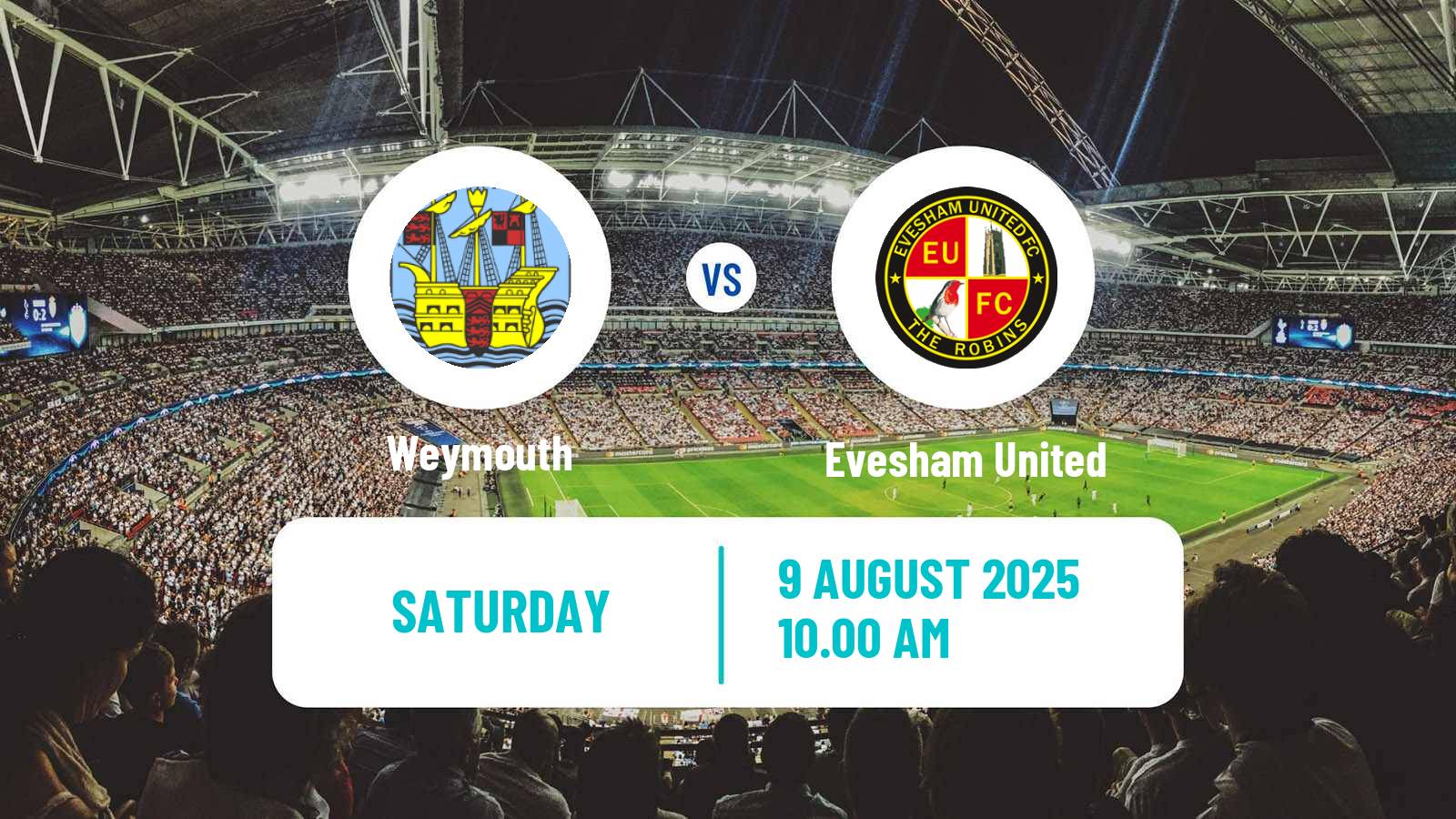Football English Southern League South Division Weymouth - Evesham United