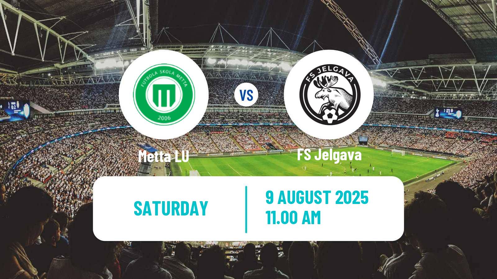 Football Latvian Virsliga Metta LU - Jelgava