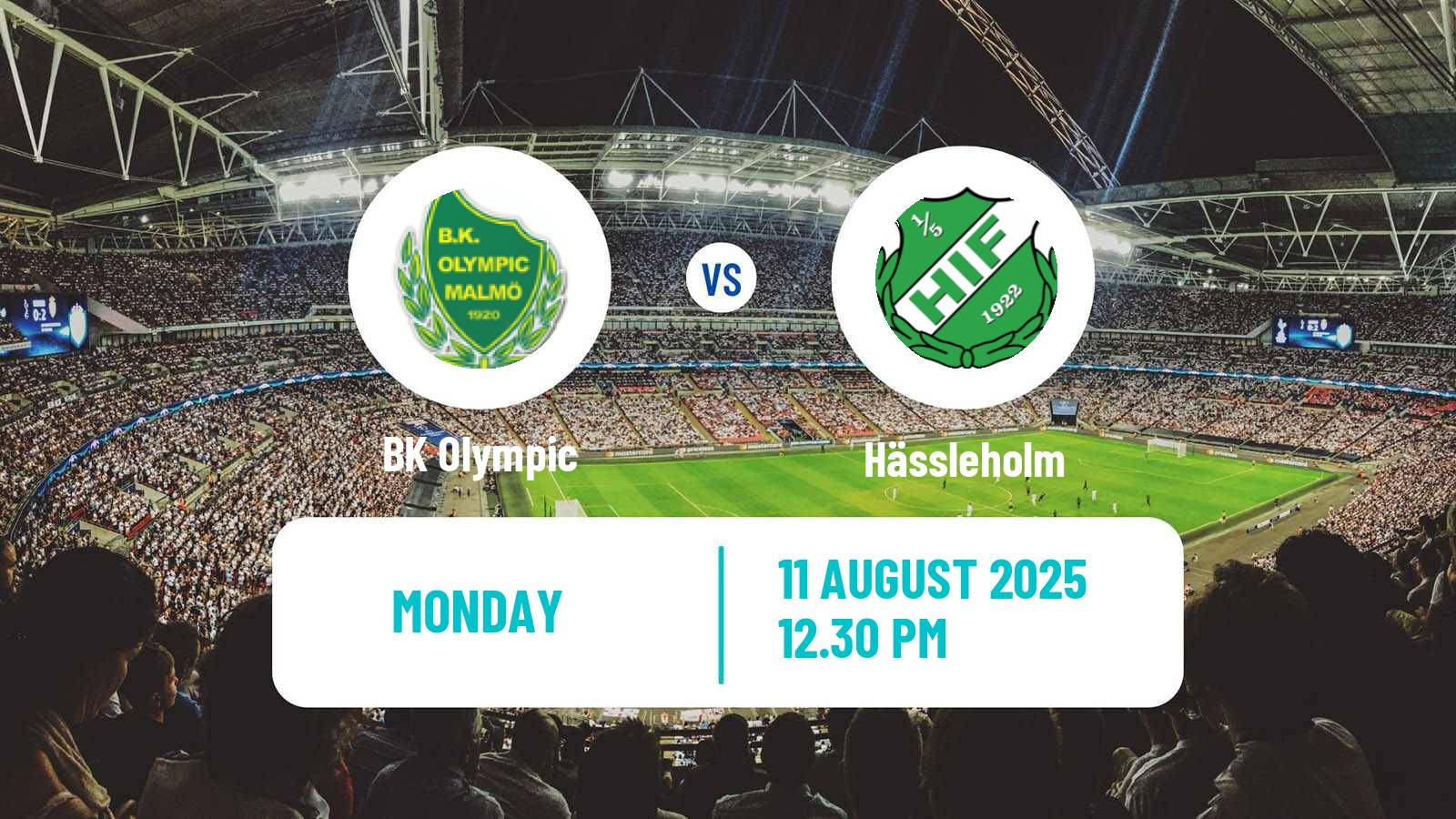 Football Swedish Division 1 Södra Olympic - Hässleholm