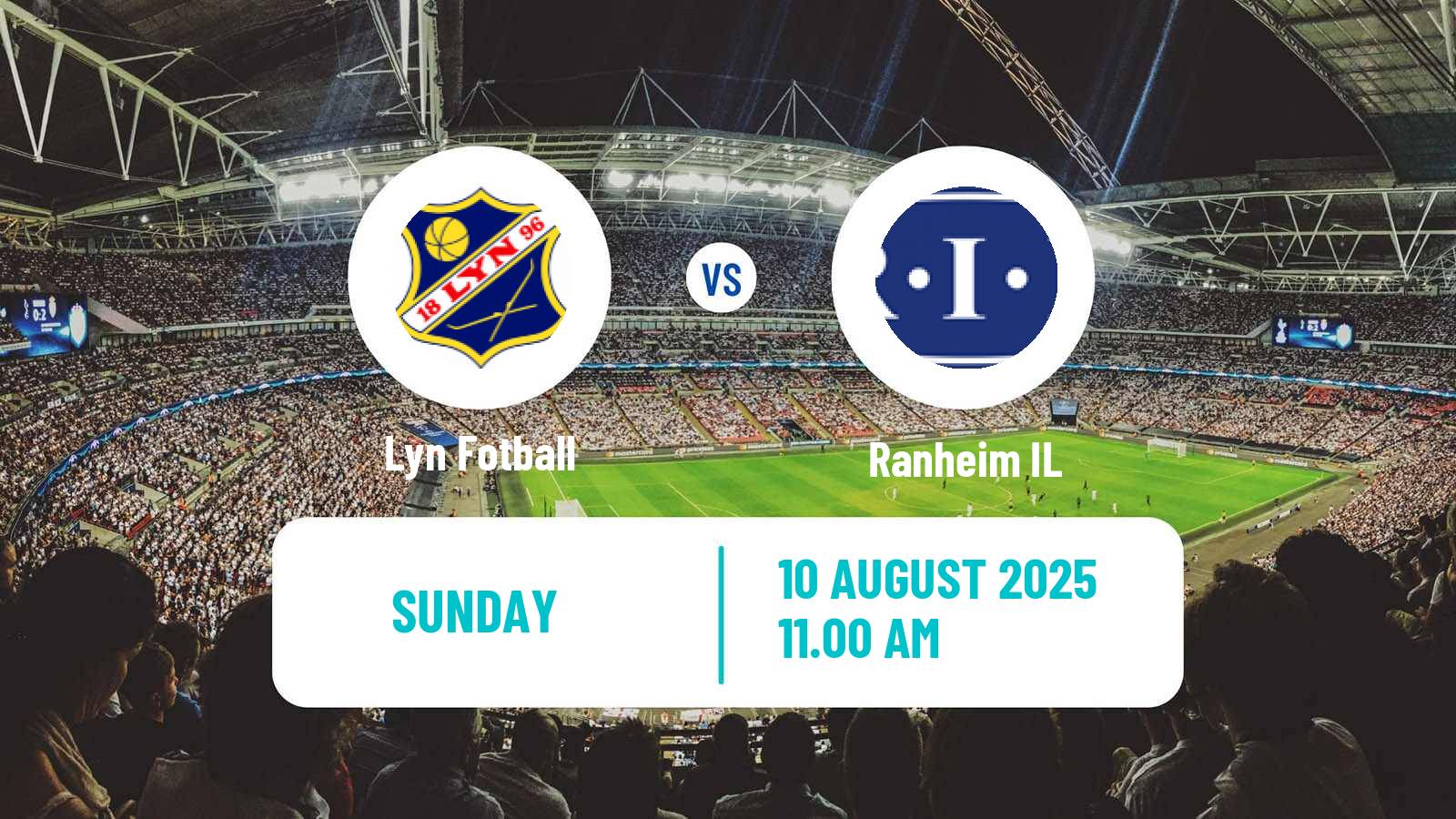 Football Norwegian Adeccoligaen Lyn - Ranheim