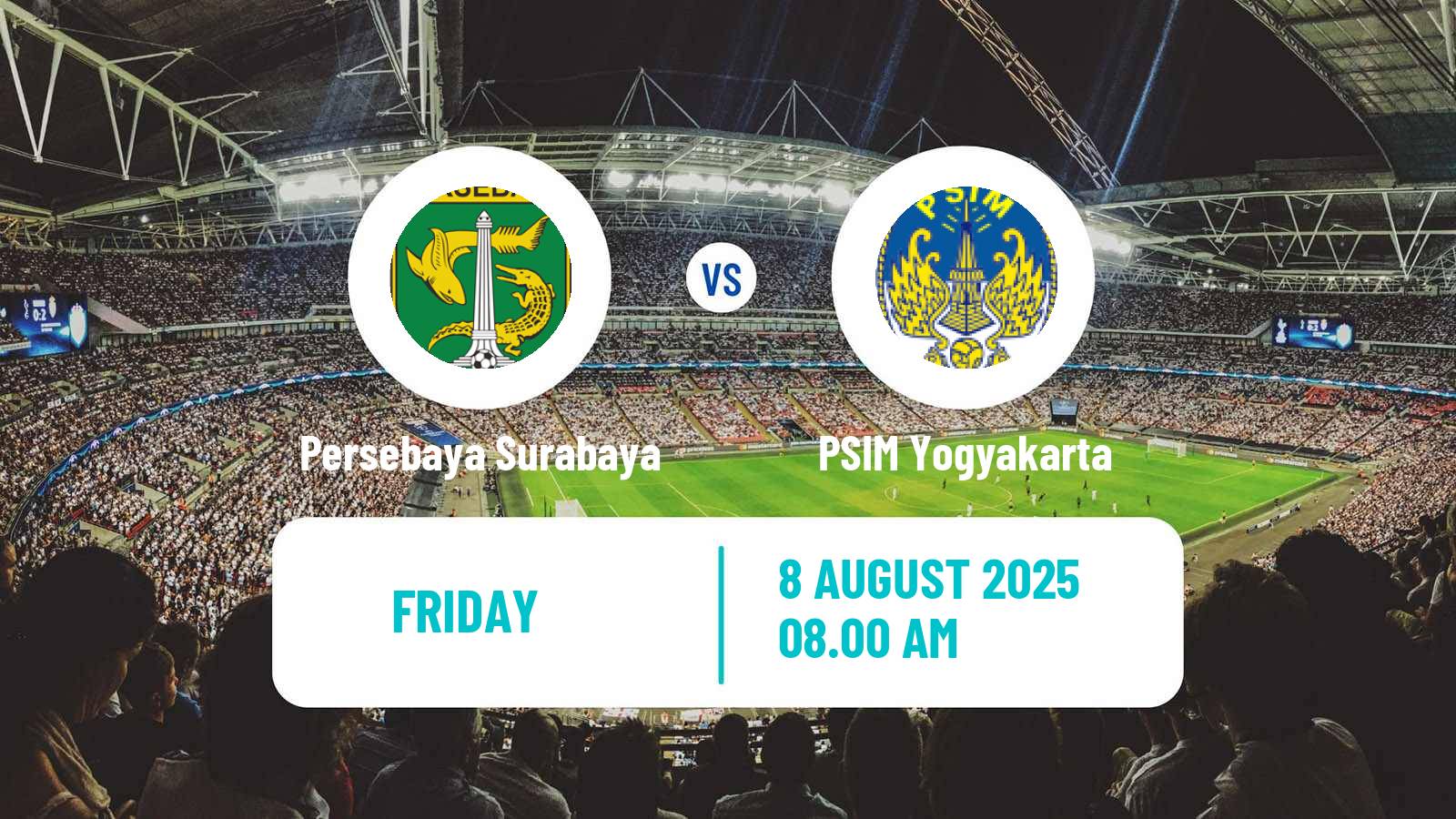 Football Indonesian Liga 1 Persebaya Surabaya - PSIM Yogyakarta
